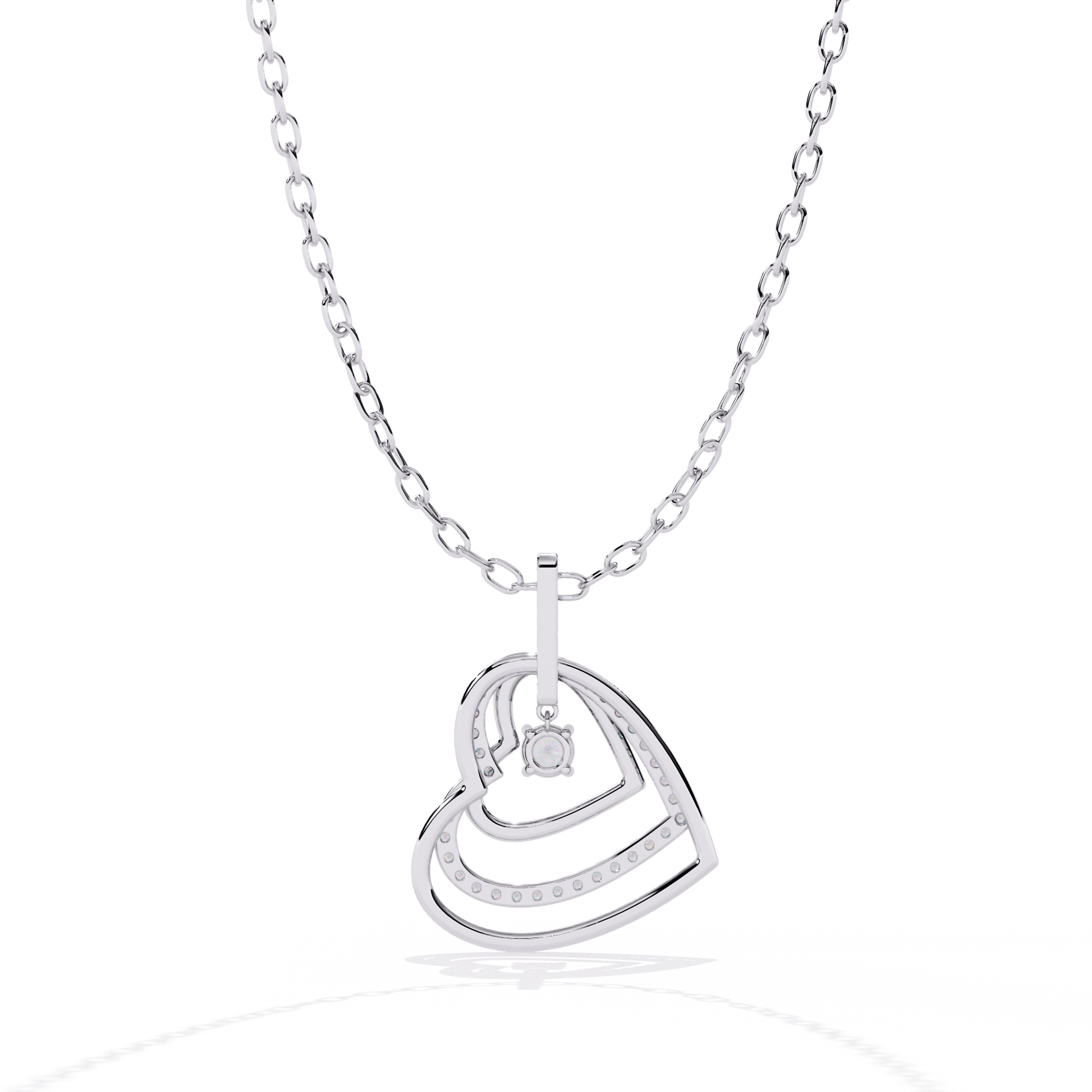 Round Diamond Pendants