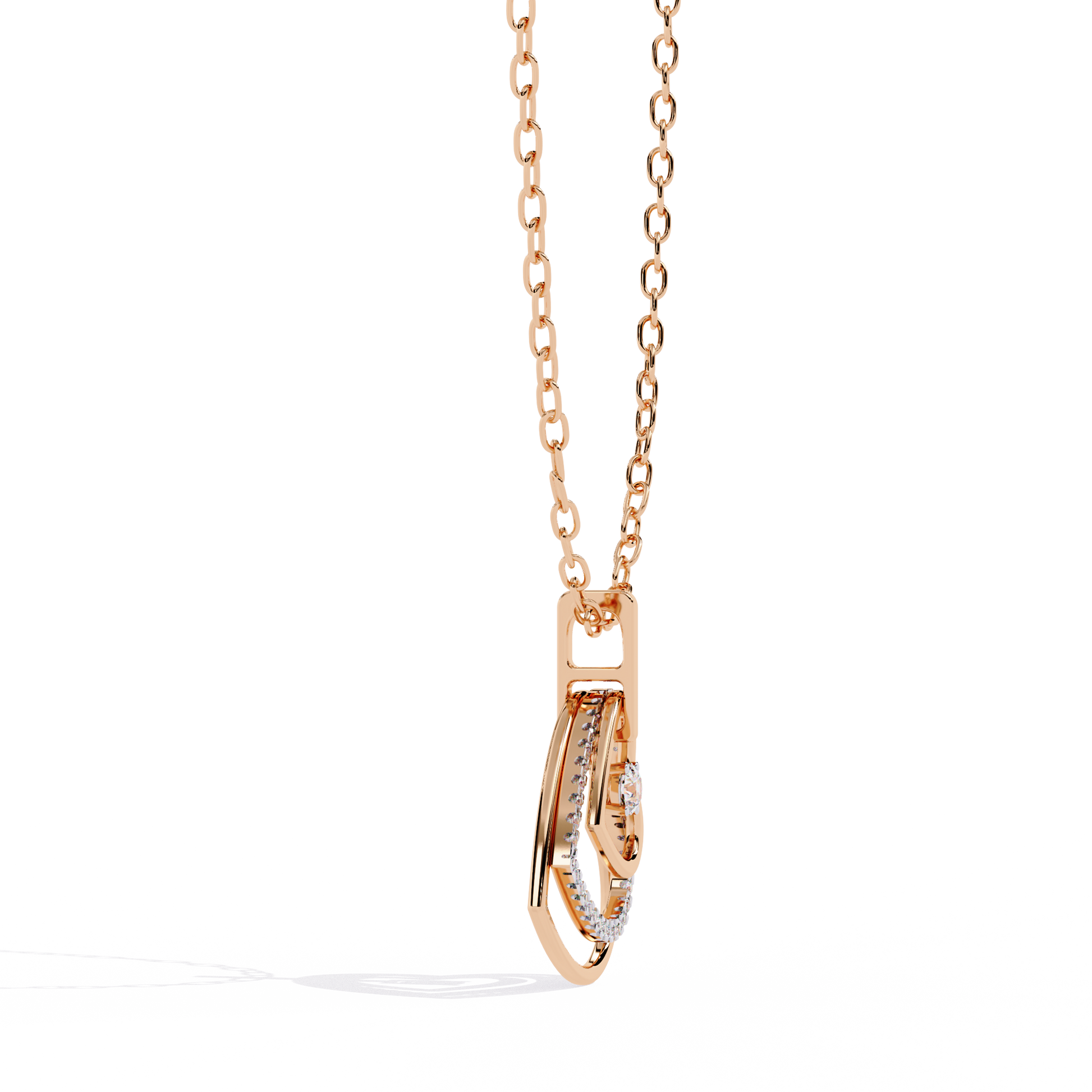 Round Diamond Pendants