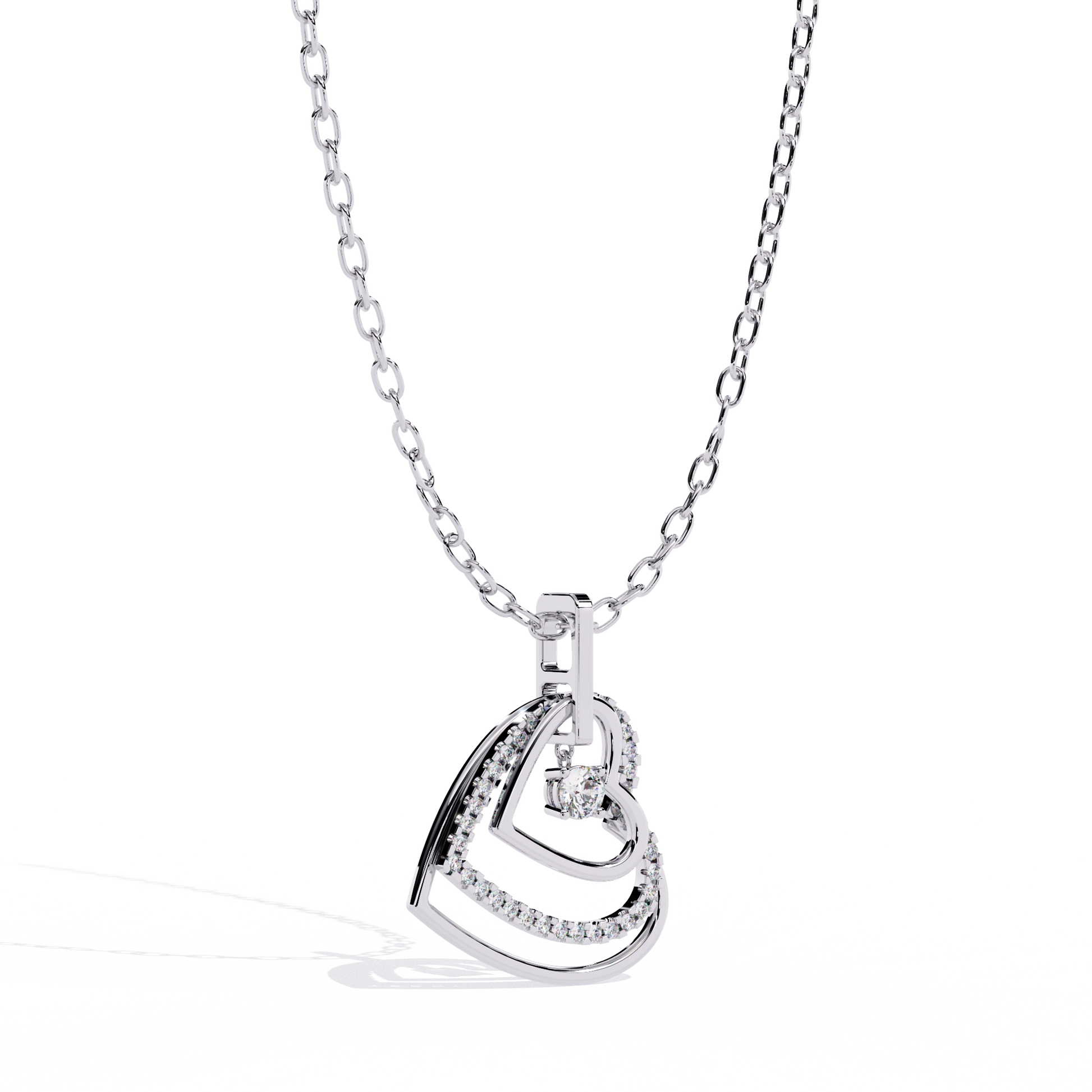 Round Diamond Pendants