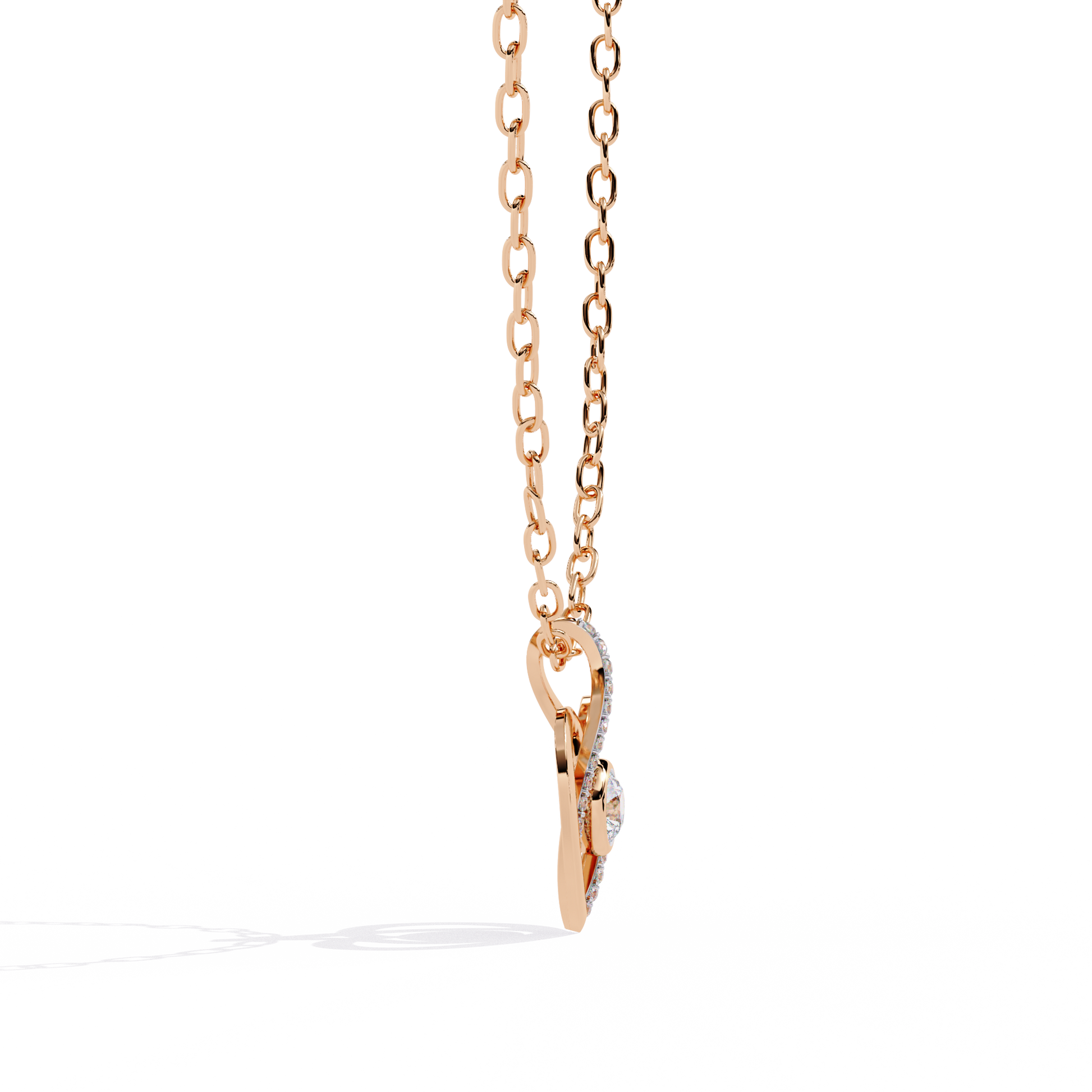 Round Diamond Pendant – Brilliant Round Cut Diamonds in Gold