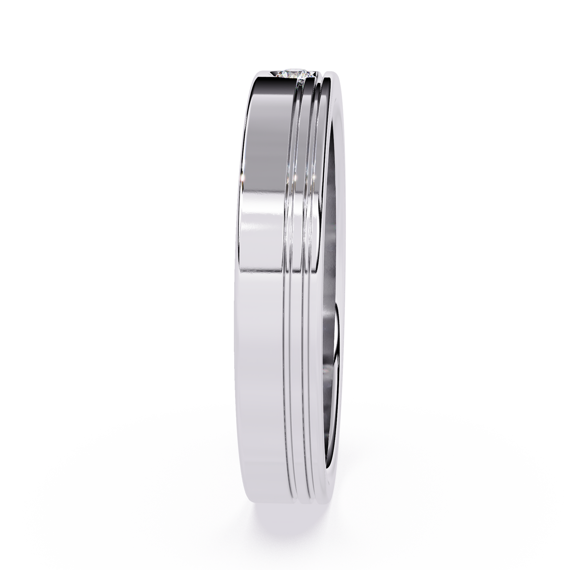 0.3 Ct lab-grown diamond solitaire gold ring