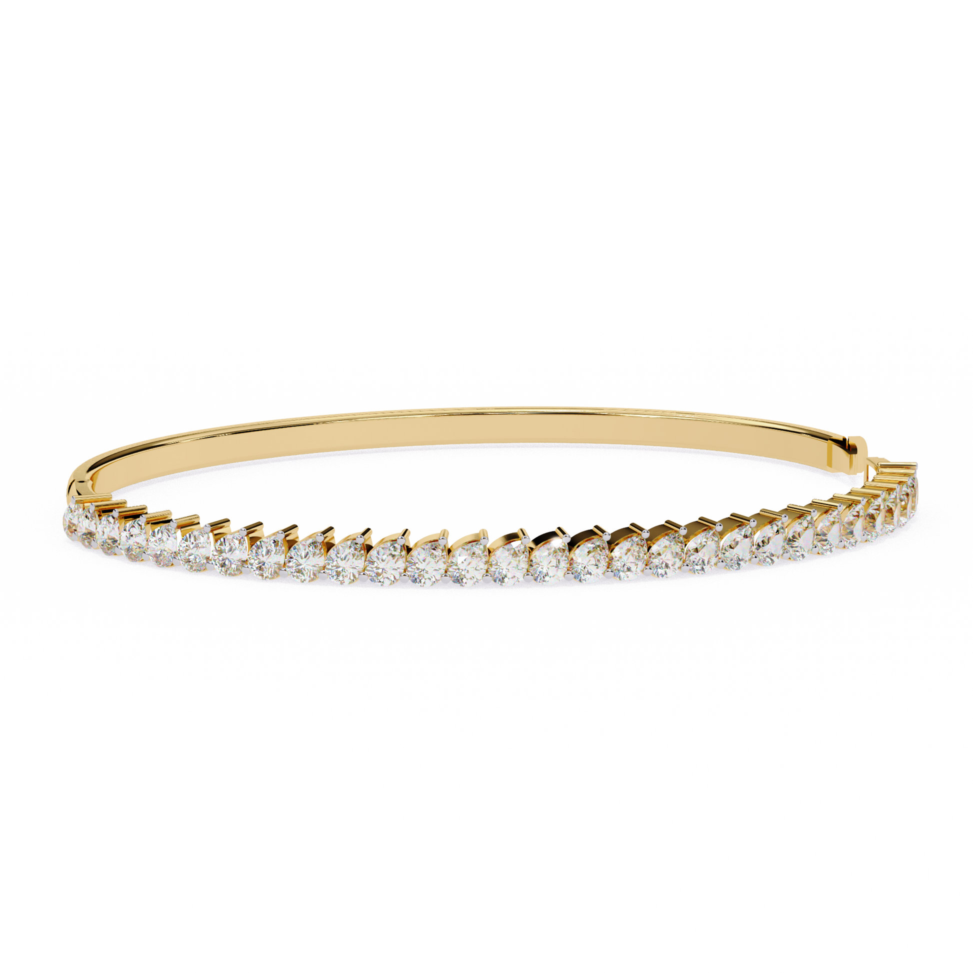Premium Pear Diamond Bracelet – Elegant Diamond-Studded Gold Bracelet