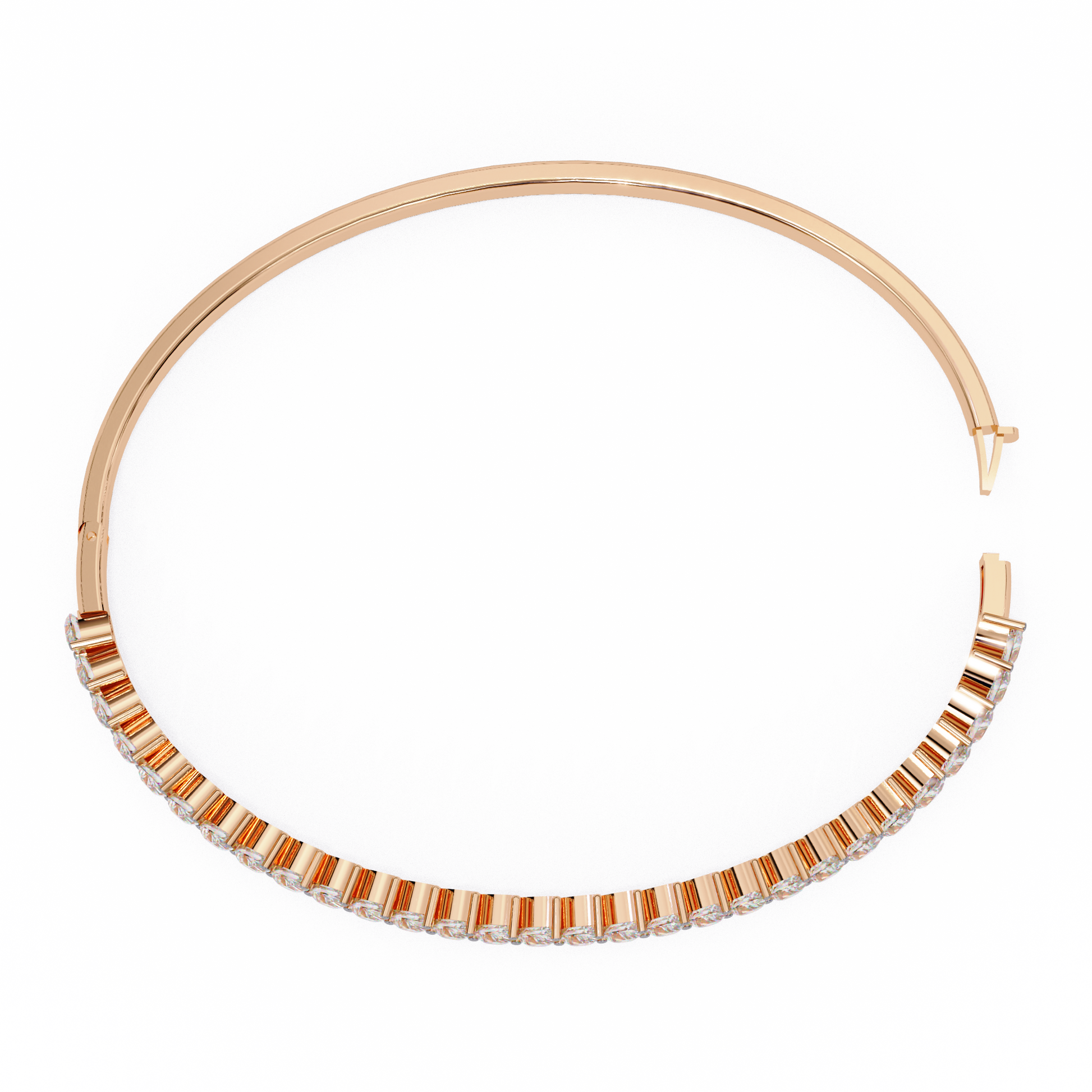 Premium Pear Diamond Bracelet – Elegant Diamond-Studded Gold Bracelet