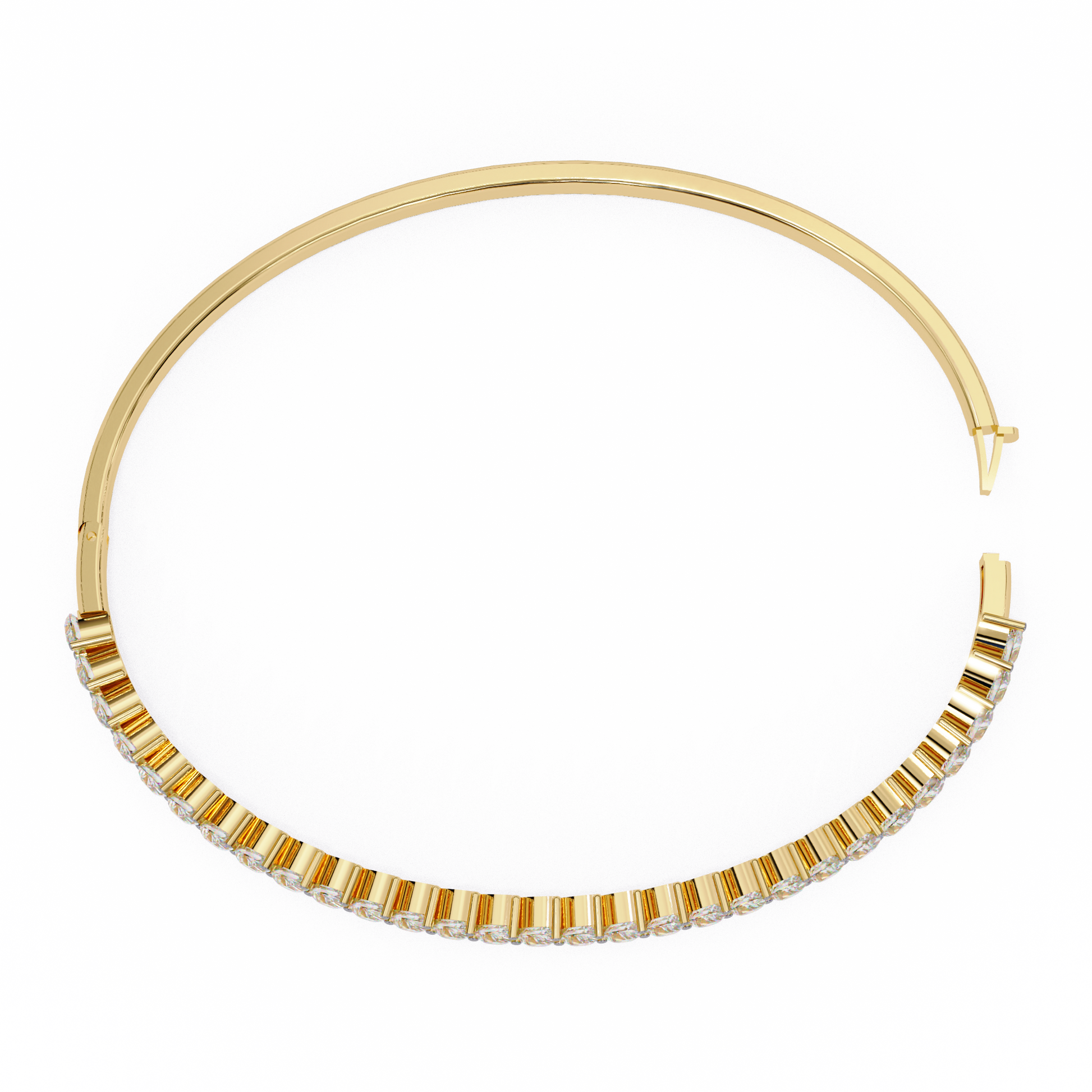 Premium Pear Diamond Bracelet – Elegant Diamond-Studded Gold Bracelet