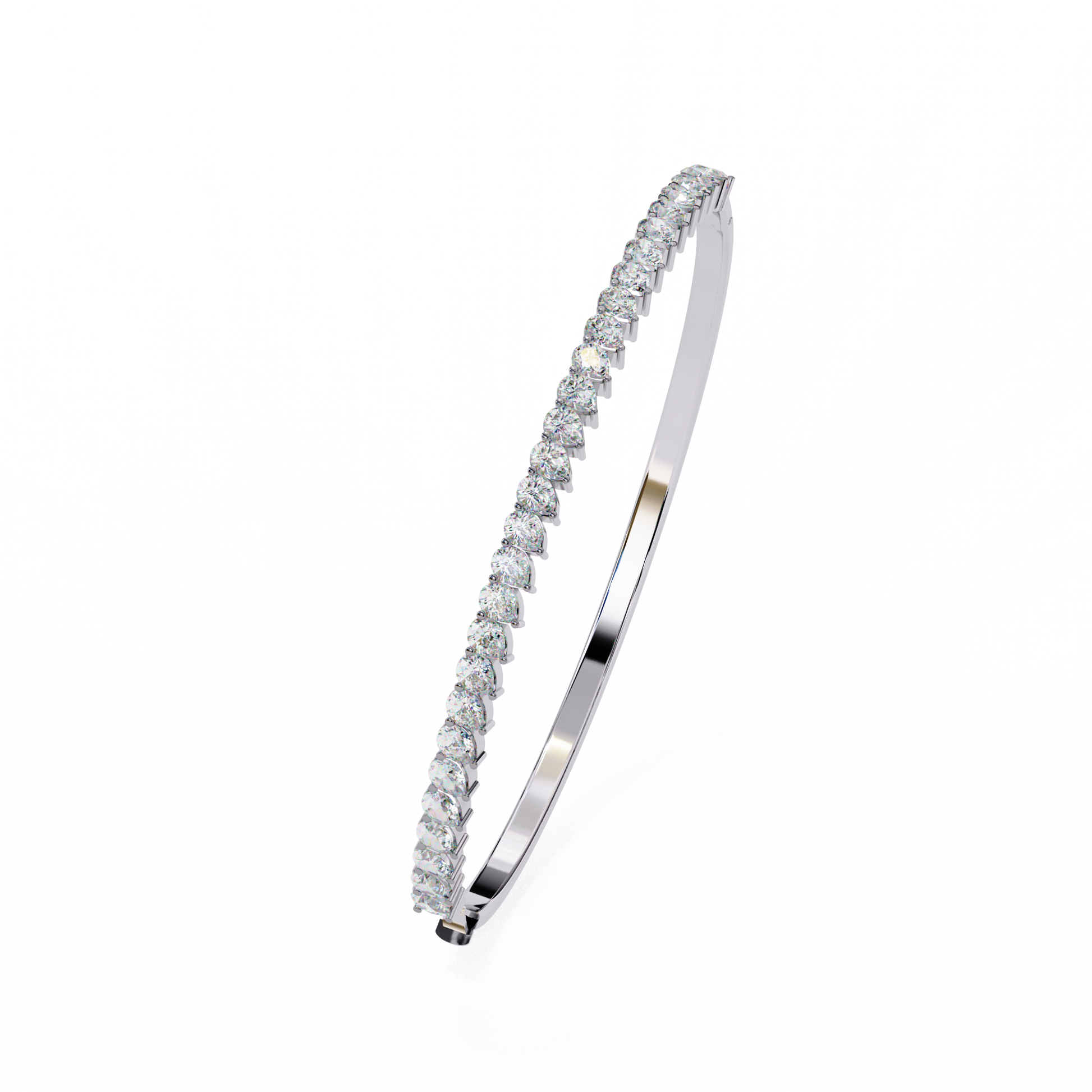 Premium Pear Diamond Bracelet – Elegant Diamond-Studded Gold Bracelet