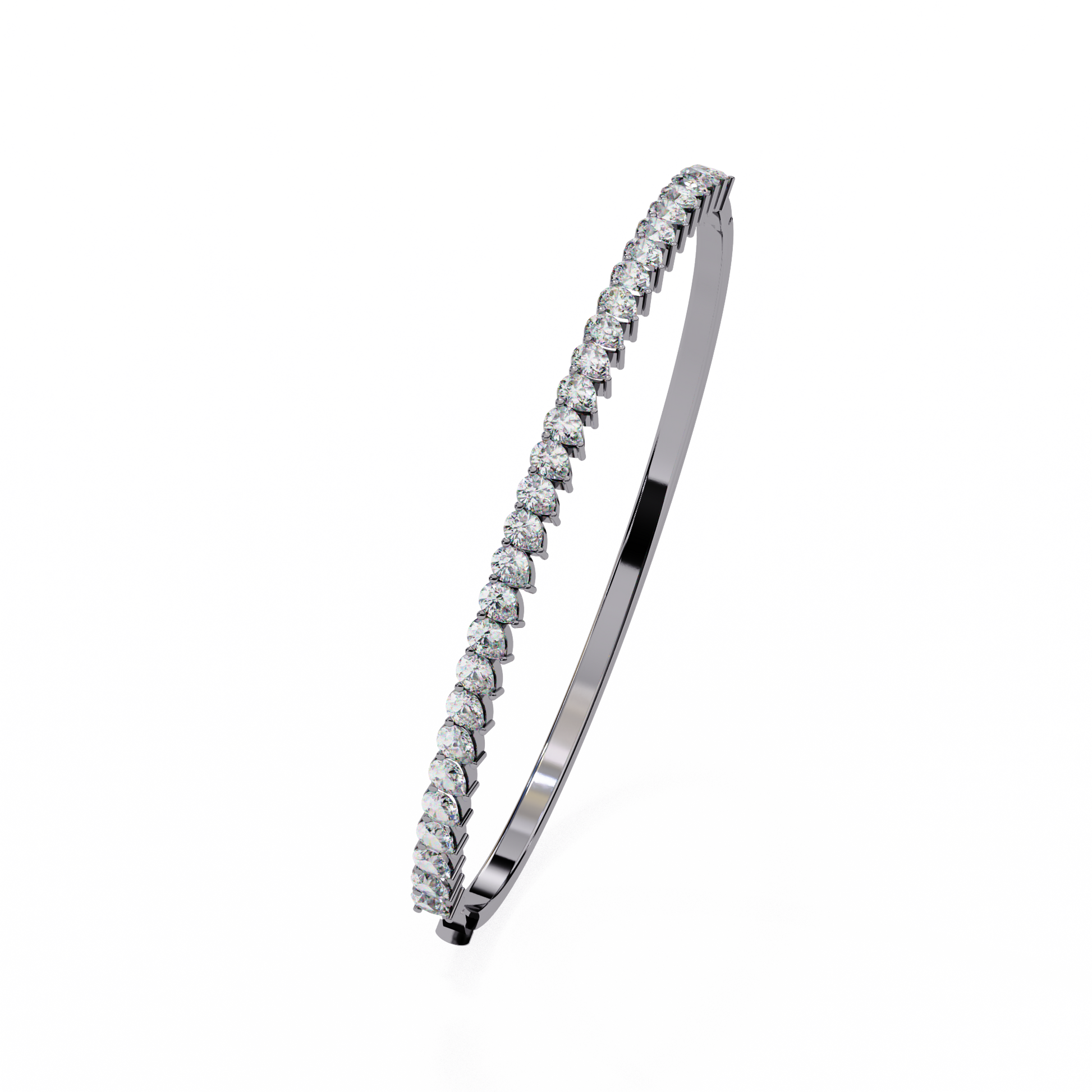 Premium Pear Diamond Bracelet – Elegant Diamond-Studded Gold Bracelet