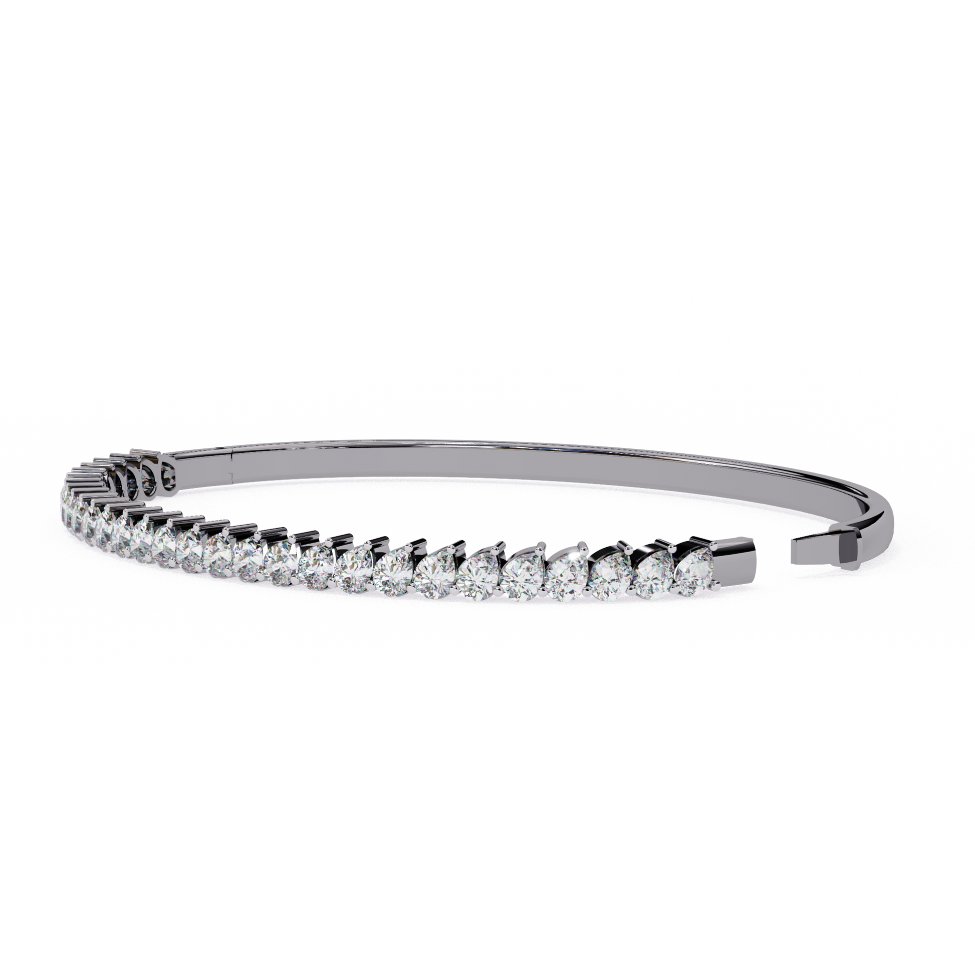 Premium Pear Diamond Bracelet – Elegant Diamond-Studded Gold Bracelet