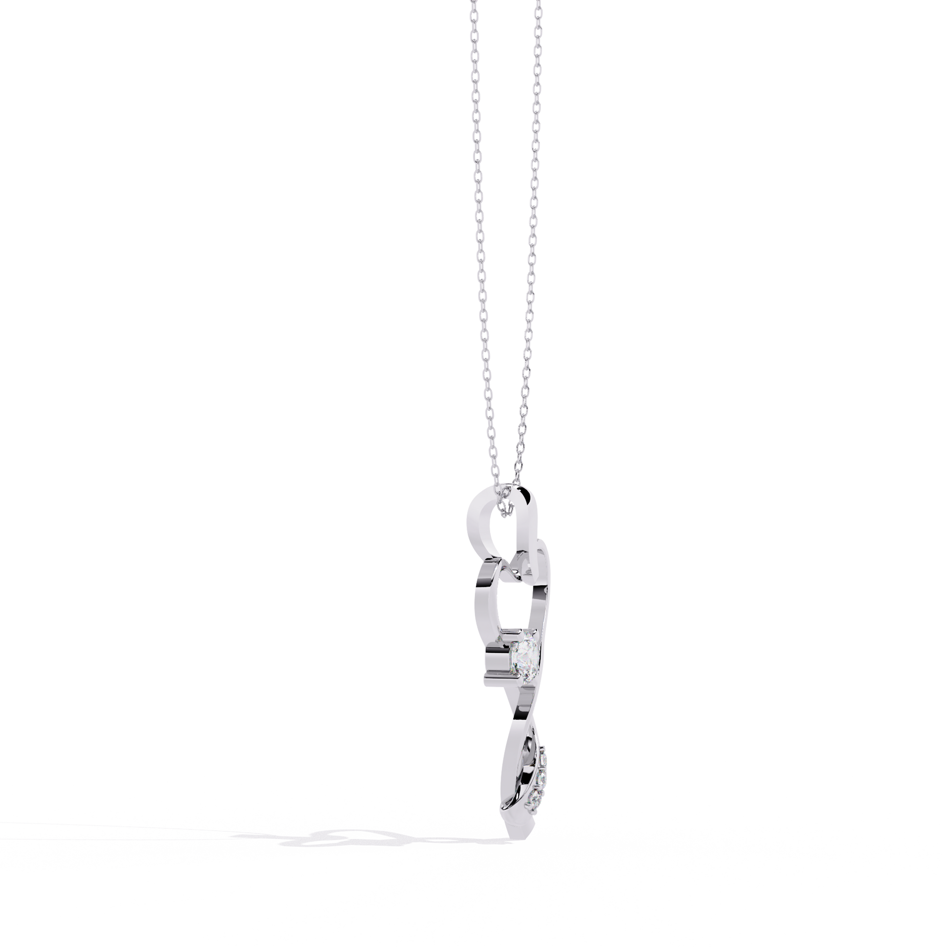 Premium Round Diamond Pendant – Brilliant Round Cut Diamonds in Gold