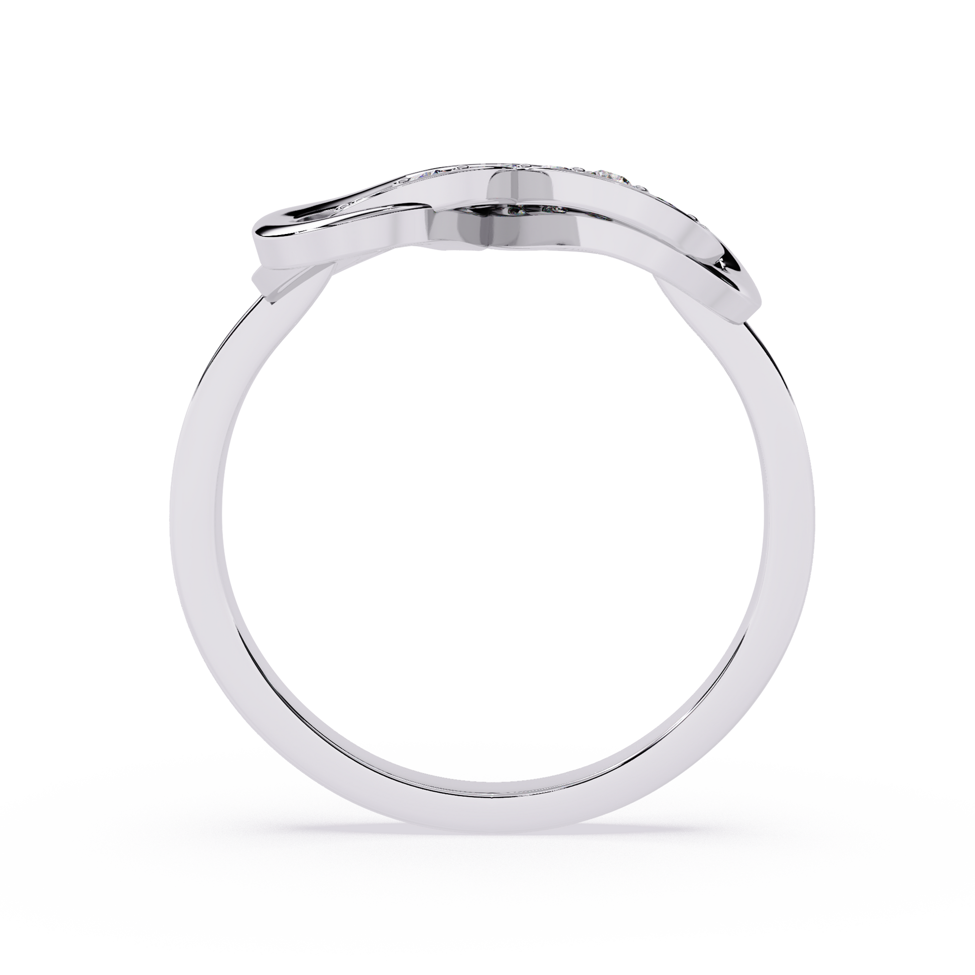 0.02 Ct minimalist lab-grown diamond gold ring for women