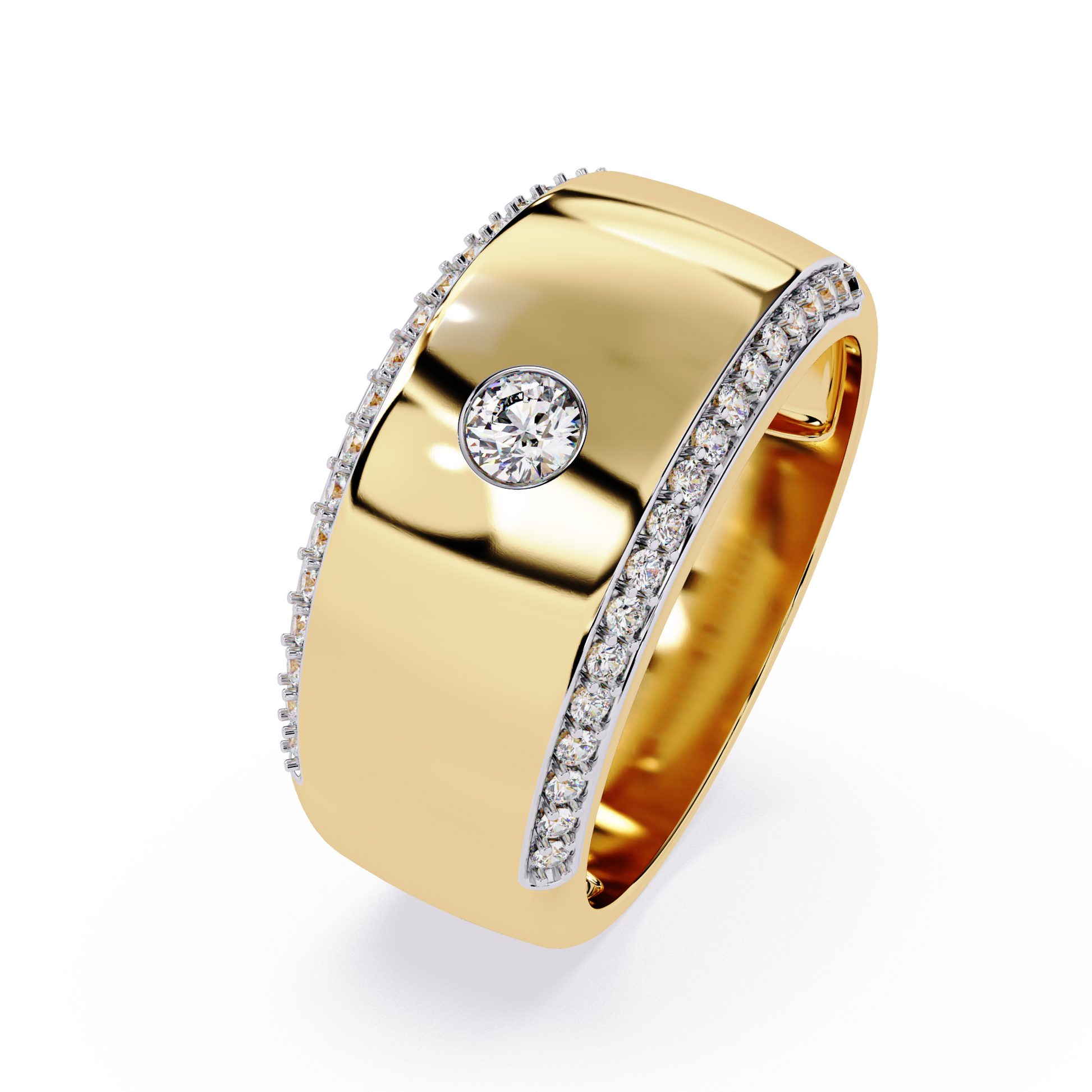 0.23 Ct Round Diamond Ring in 14K Gold – Minimal Engagement Jewelry