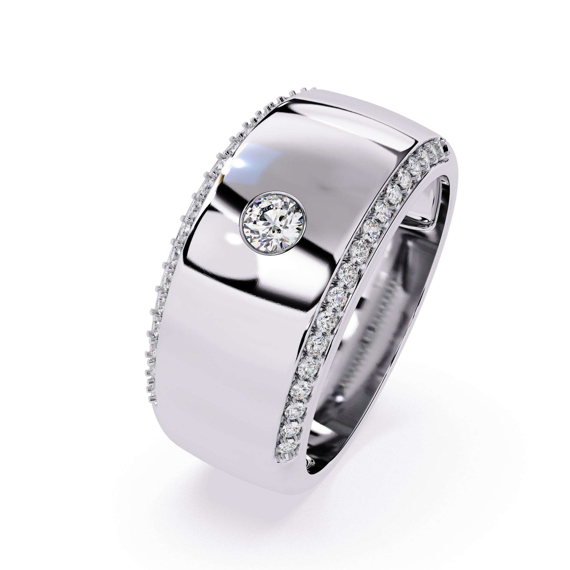 0.23 Ct Round Diamond Ring in 14K Gold – Minimal Engagement Jewelry