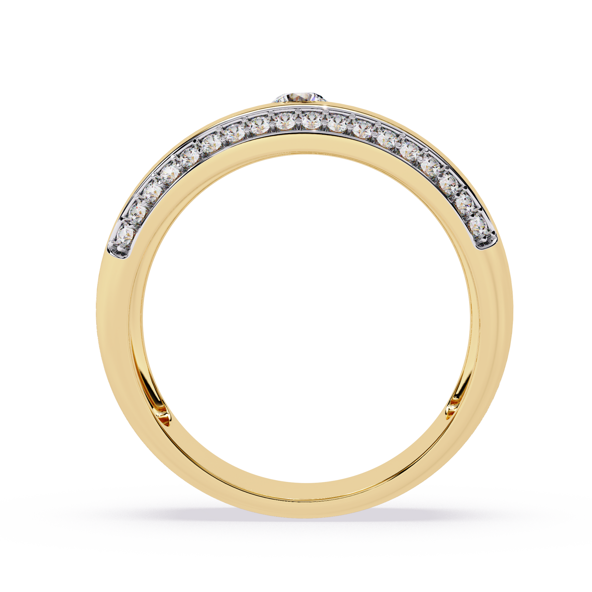 0.23 Ct Round Diamond Ring in 14K Gold – Minimal Engagement Jewelry