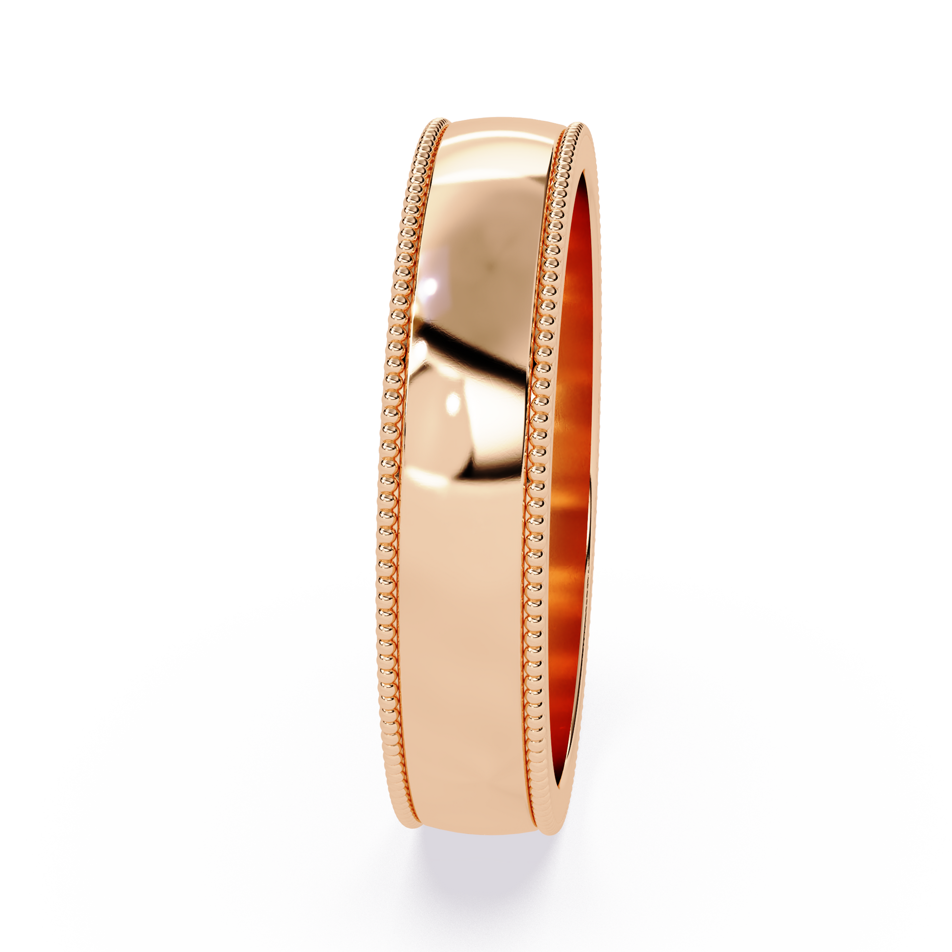 0.28 Ct round cut lab-grown diamond ring in sleek minimal setting