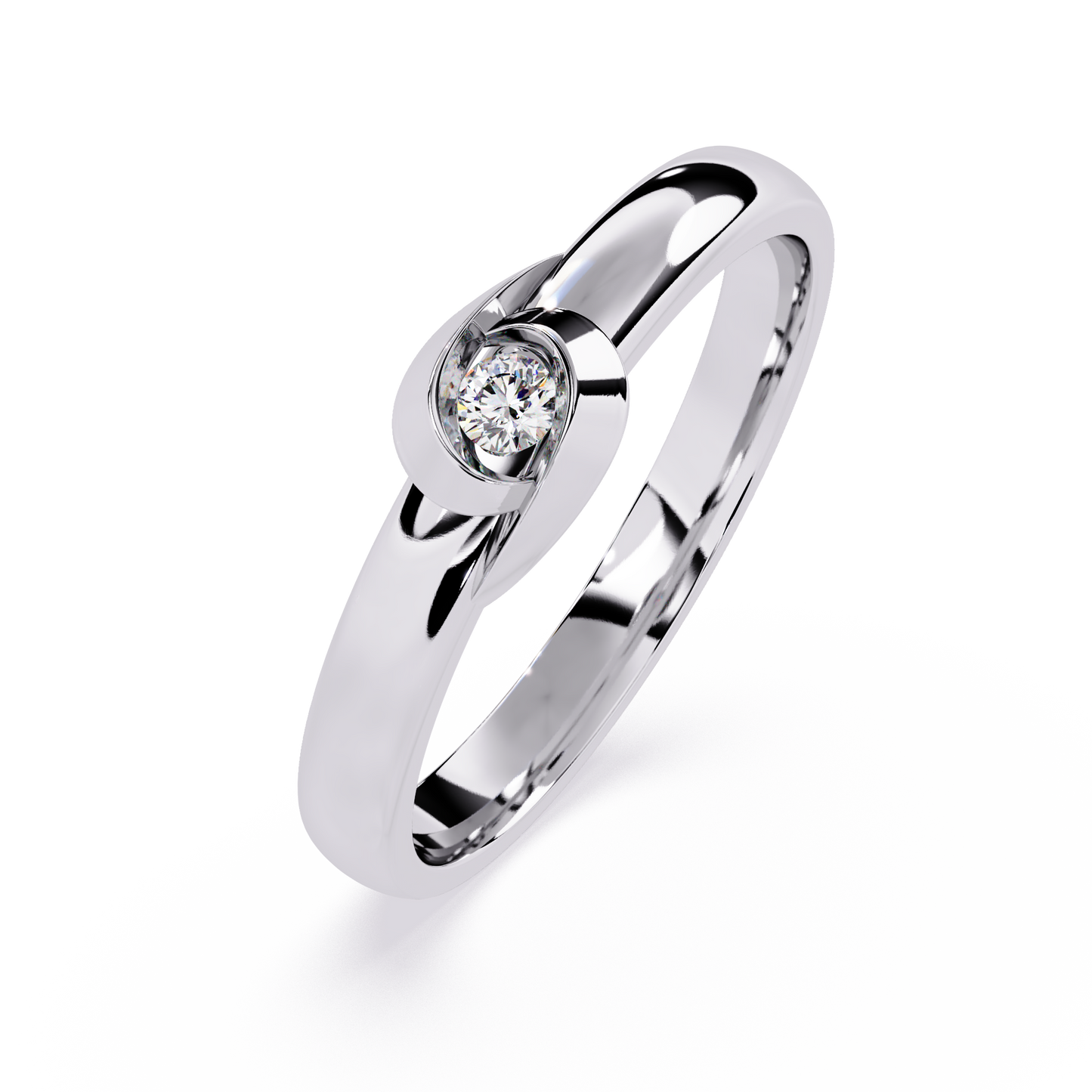 0.06 Ct Round Diamond Rings
