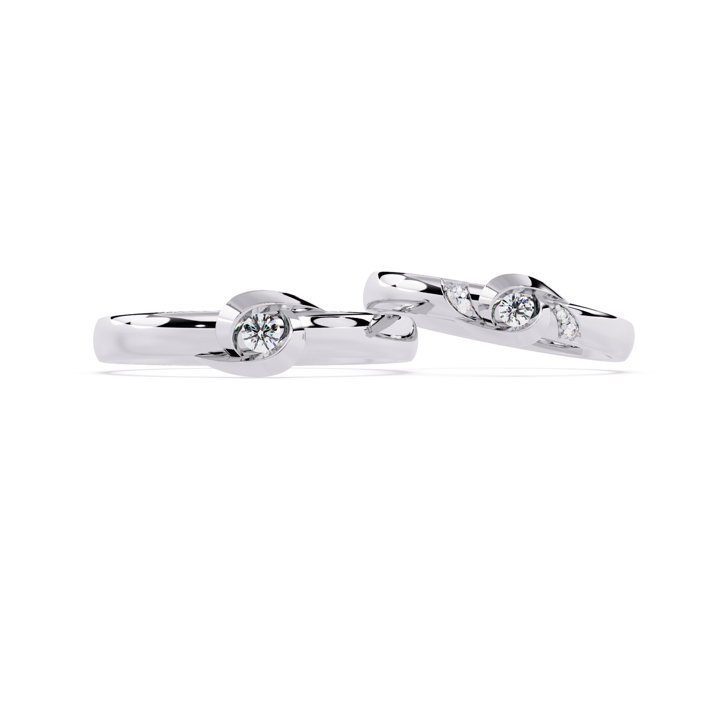 0.06 Ct Round Diamond Rings