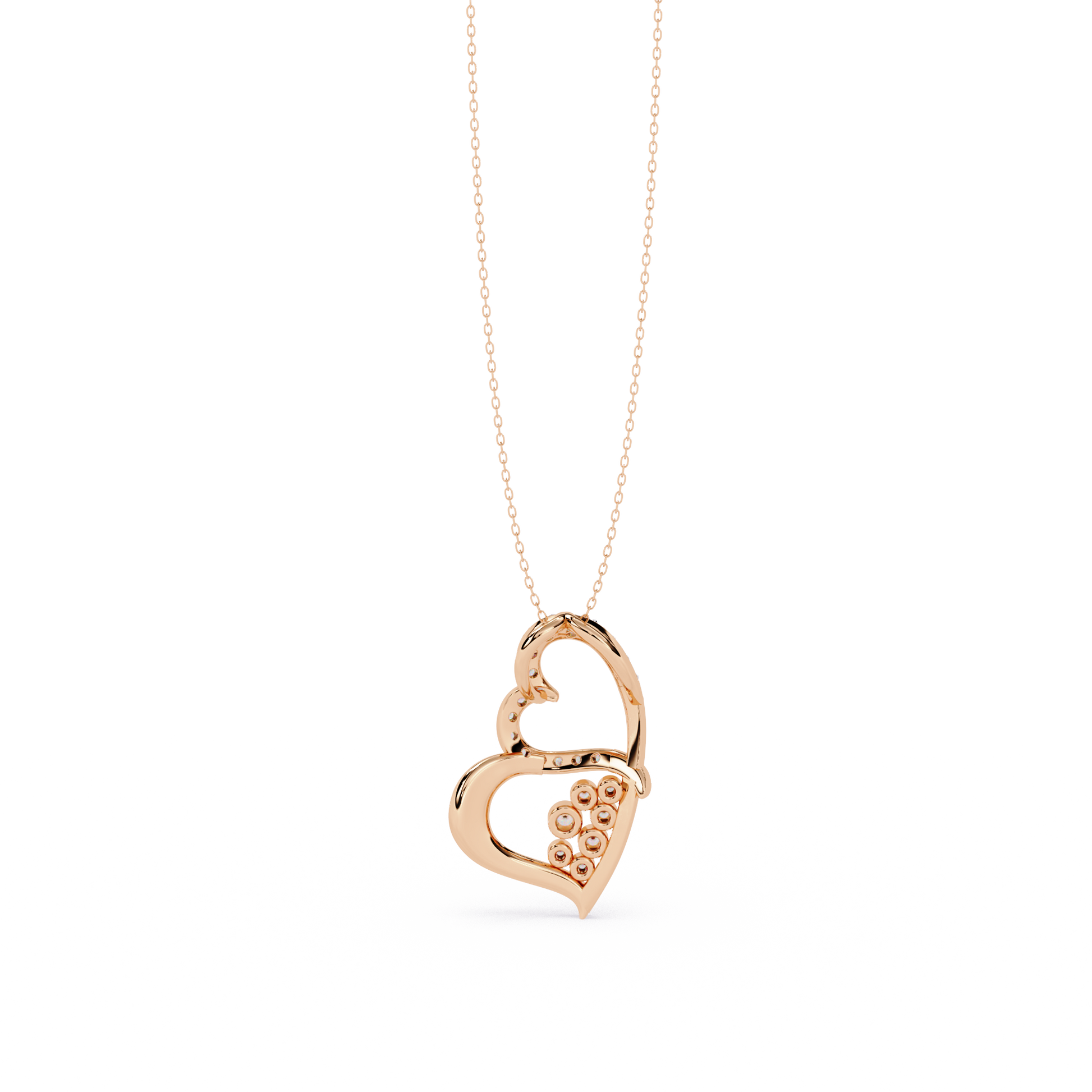 Premium Round Diamond Pendant – Elegant Solitaire Diamond in Gold