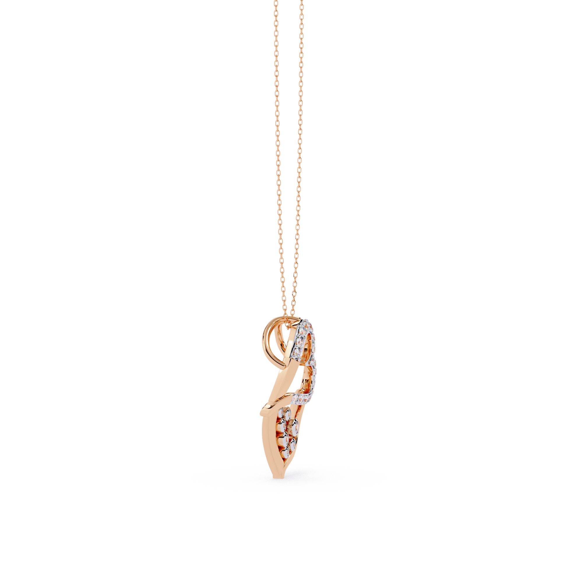 Premium Round Diamond Pendant – Elegant Solitaire Diamond in Gold