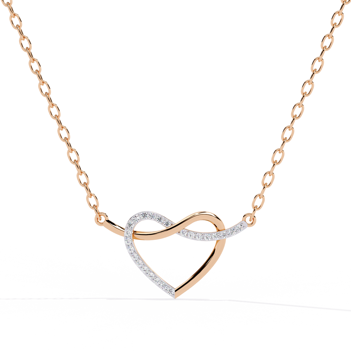 Premium Round Diamond Pendant – Elegant Solitaire Diamond in Gold