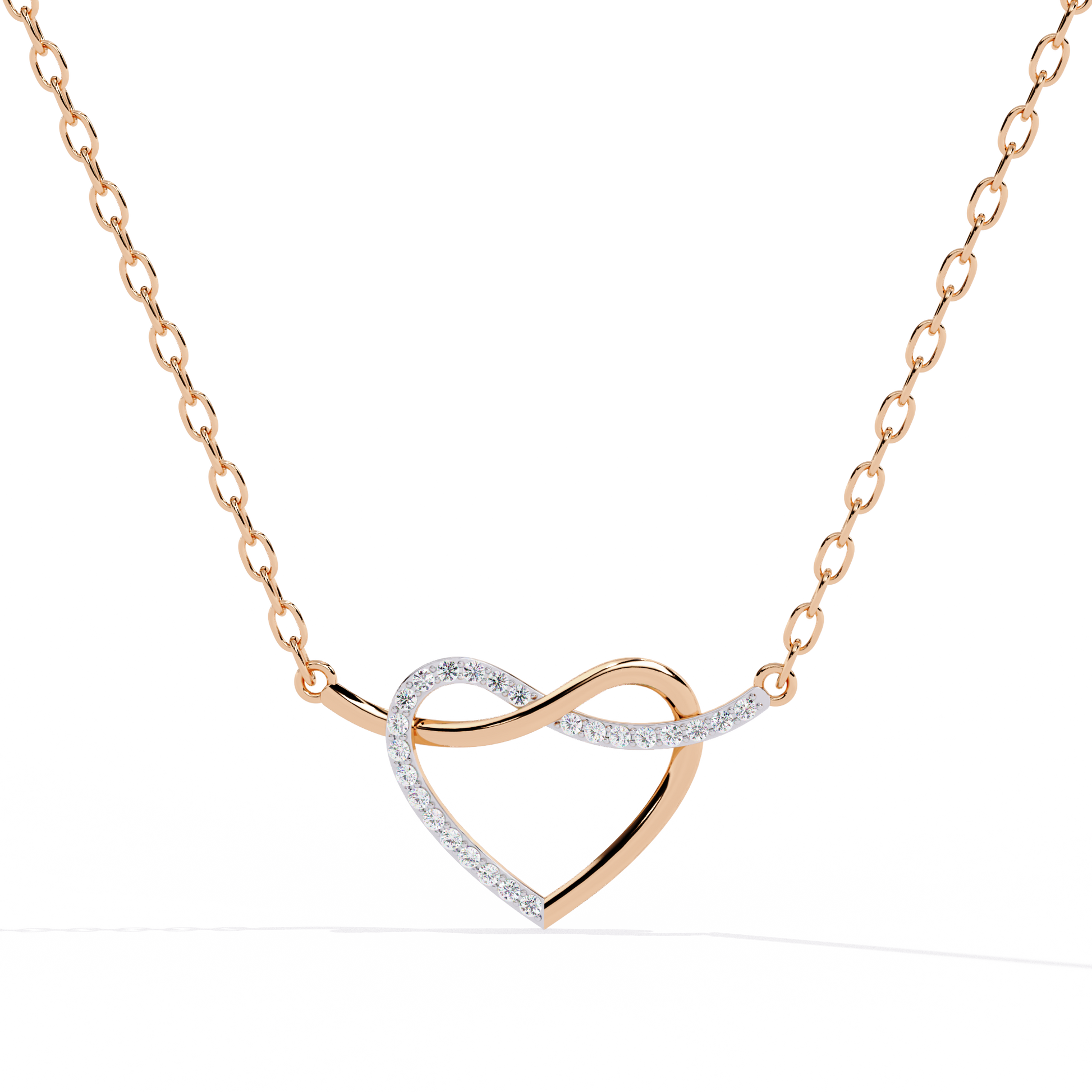 Premium Round Diamond Pendant – Elegant Solitaire Diamond in Gold