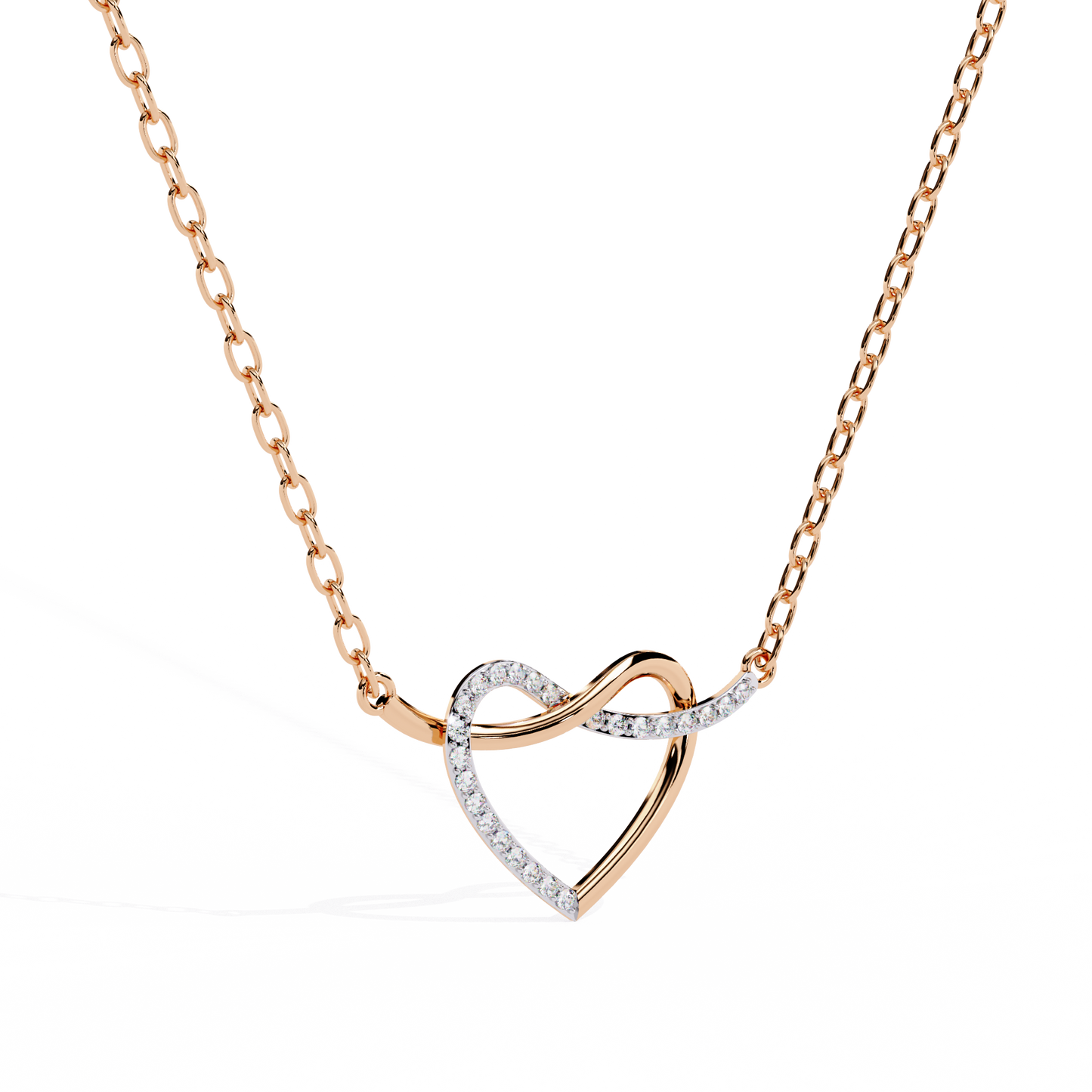 Premium Round Diamond Pendant – Elegant Solitaire Diamond in Gold