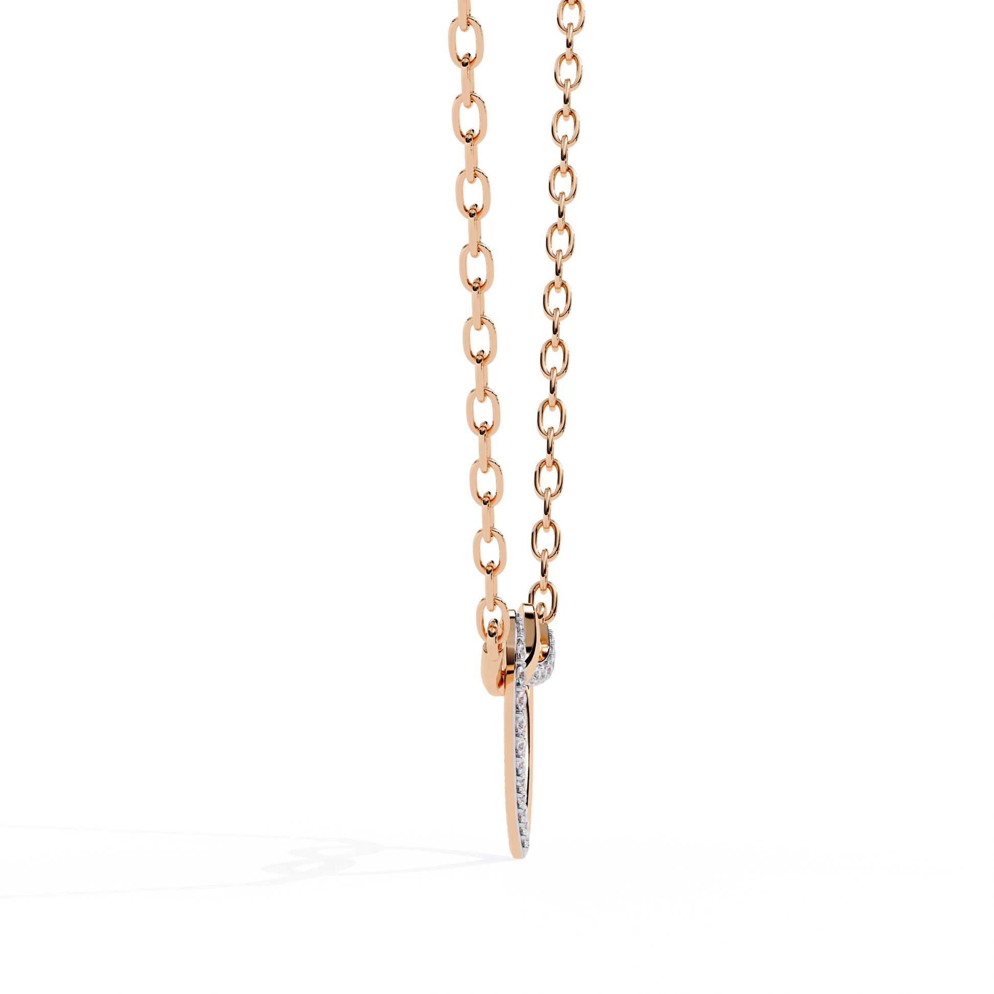 Premium Round Diamond Pendant – Elegant Solitaire Diamond in Gold