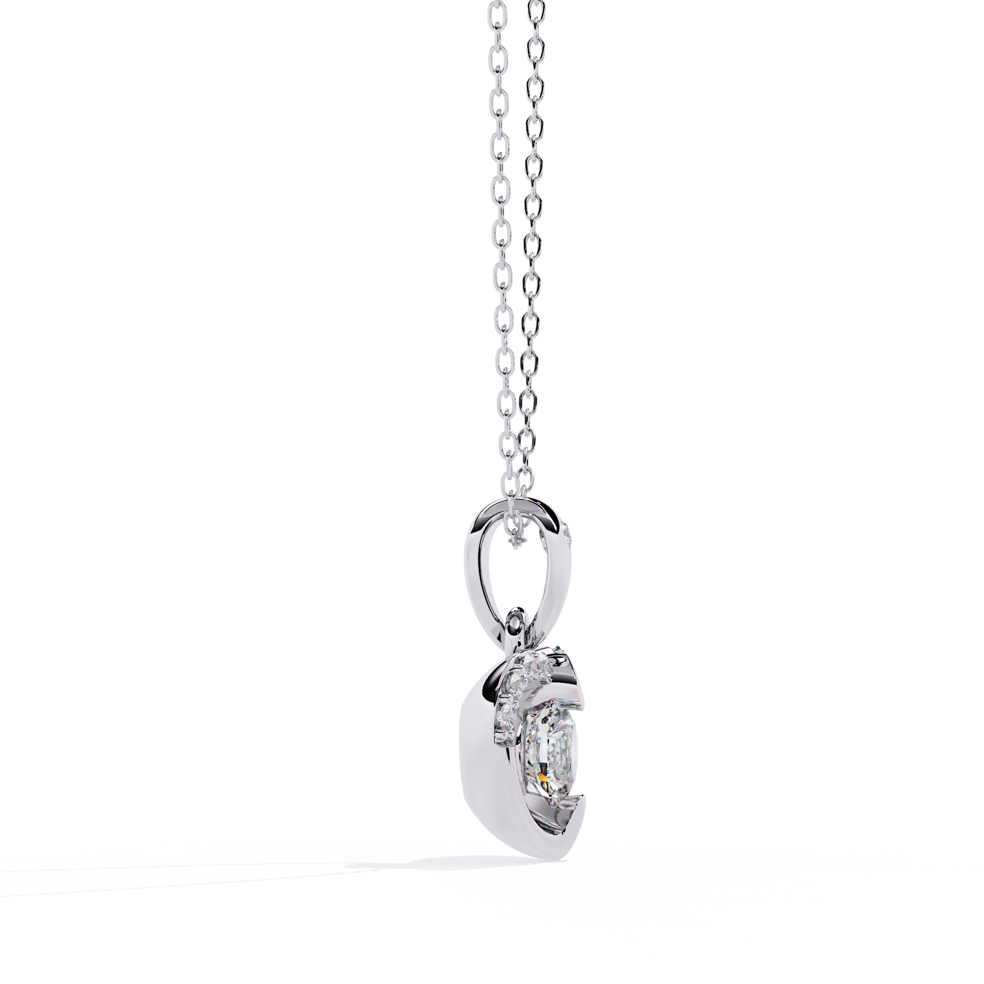 Premium Round Diamond Pendant – Brilliant Round Cut Diamonds in Gold