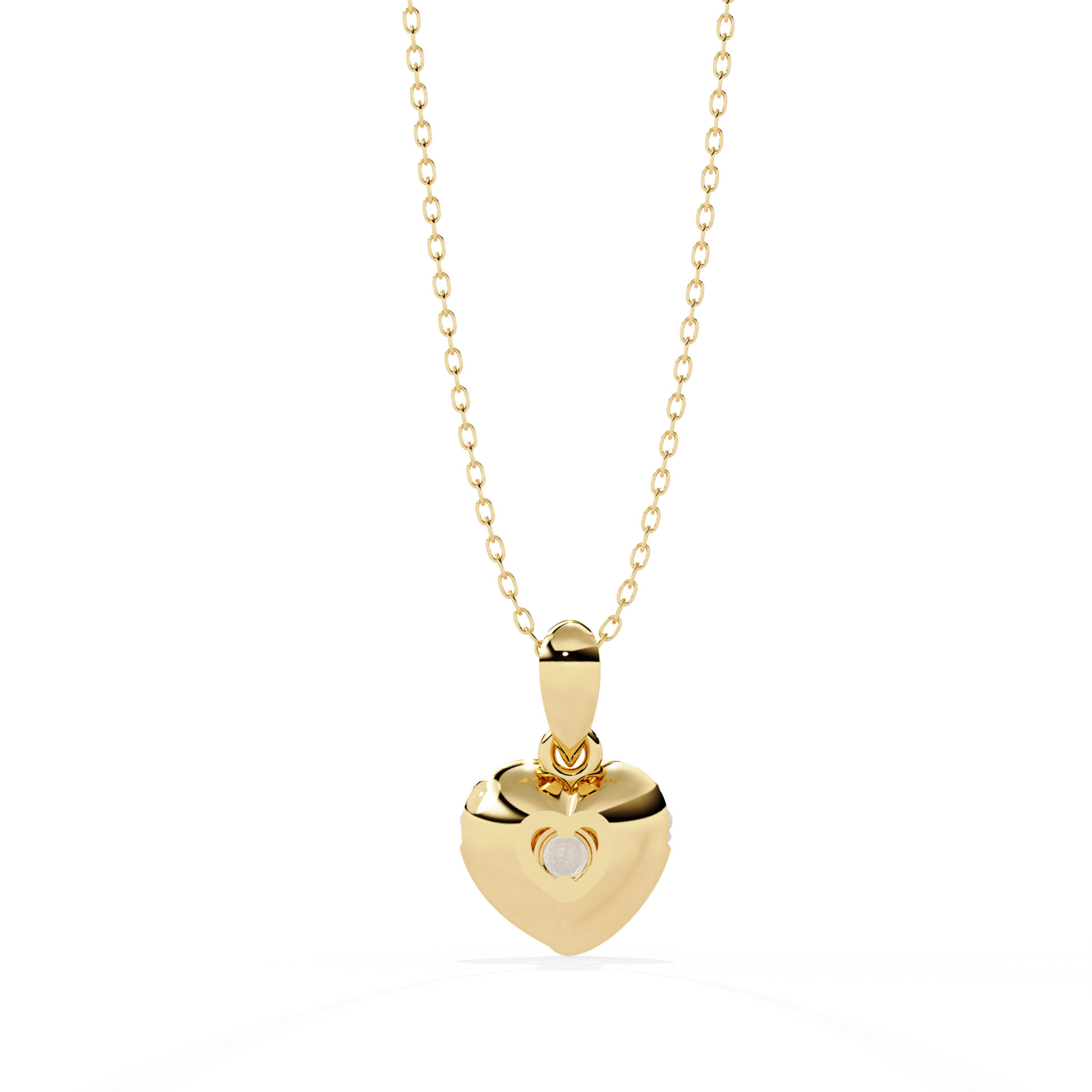 Premium Round Diamond Pendant – Brilliant Round Cut Diamonds in Gold