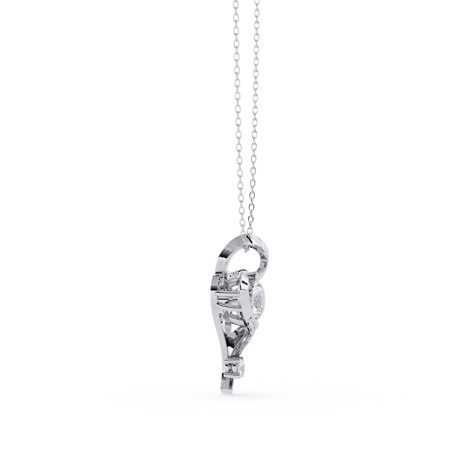 Premium Round Diamond Pendant – Brilliant Round Cut Diamonds in Gold