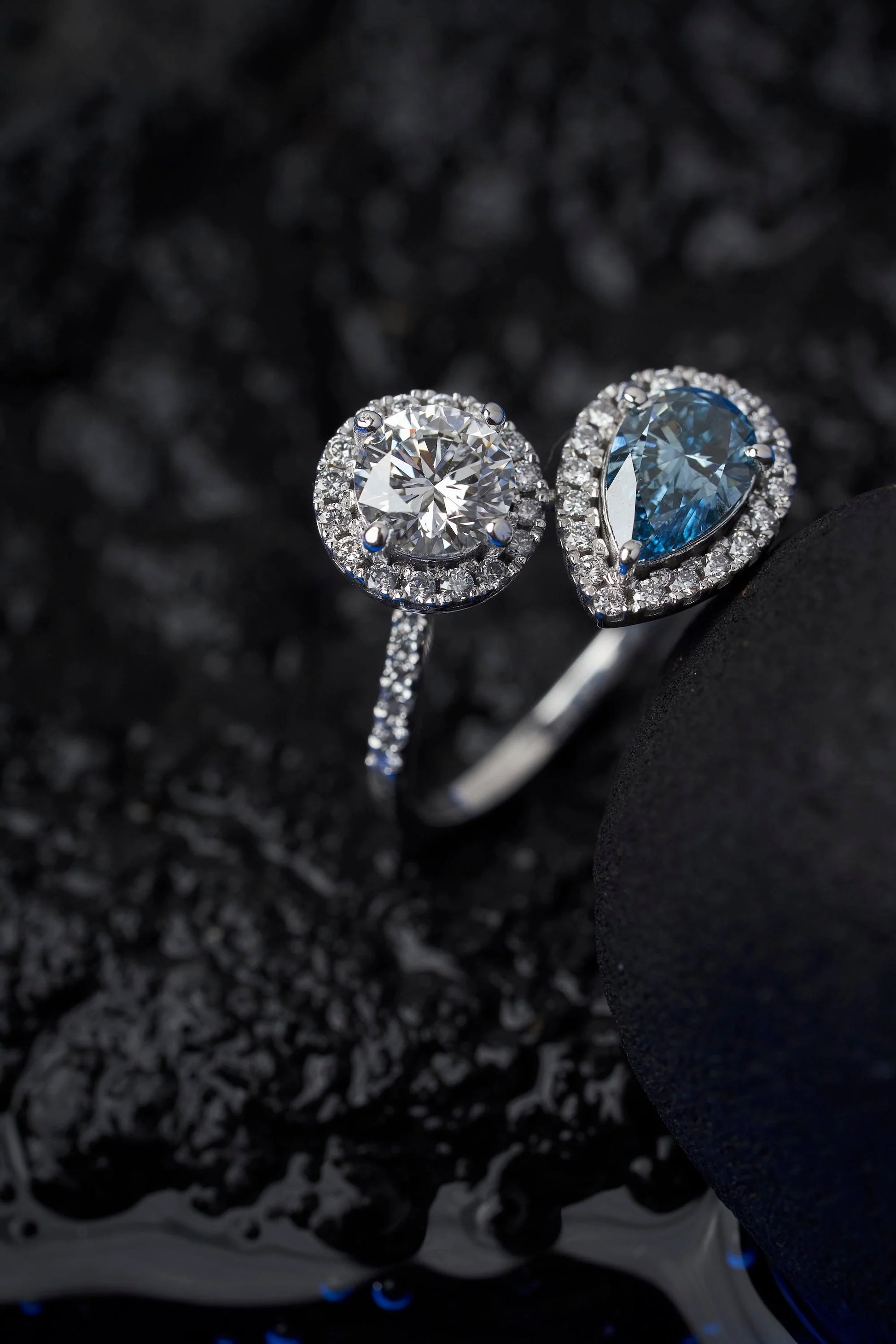 Blue Diamond Integrity Ring
