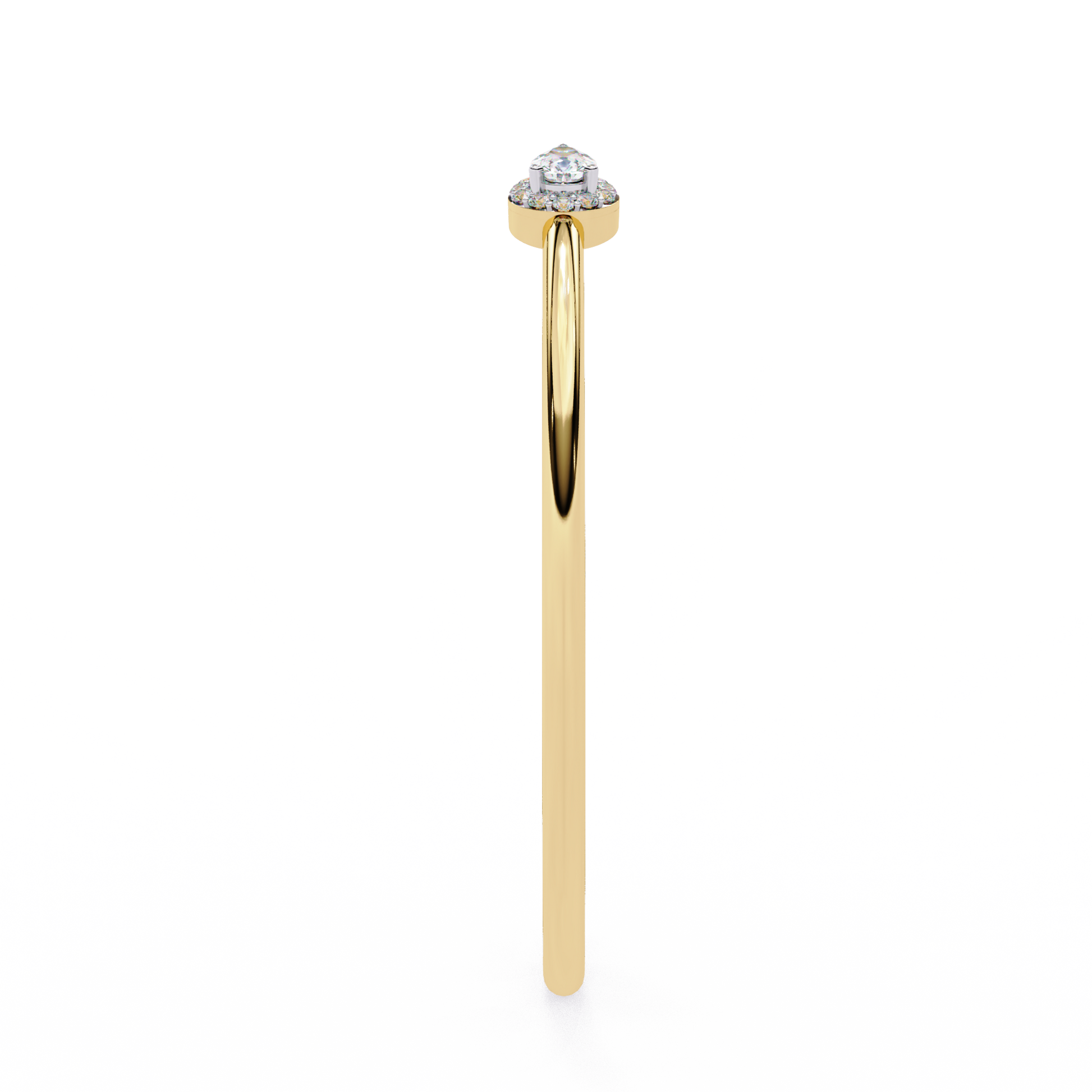 Premium Round + Pear Diamond Bracelet – Elegant Diamond-Studded Gold Bracelet