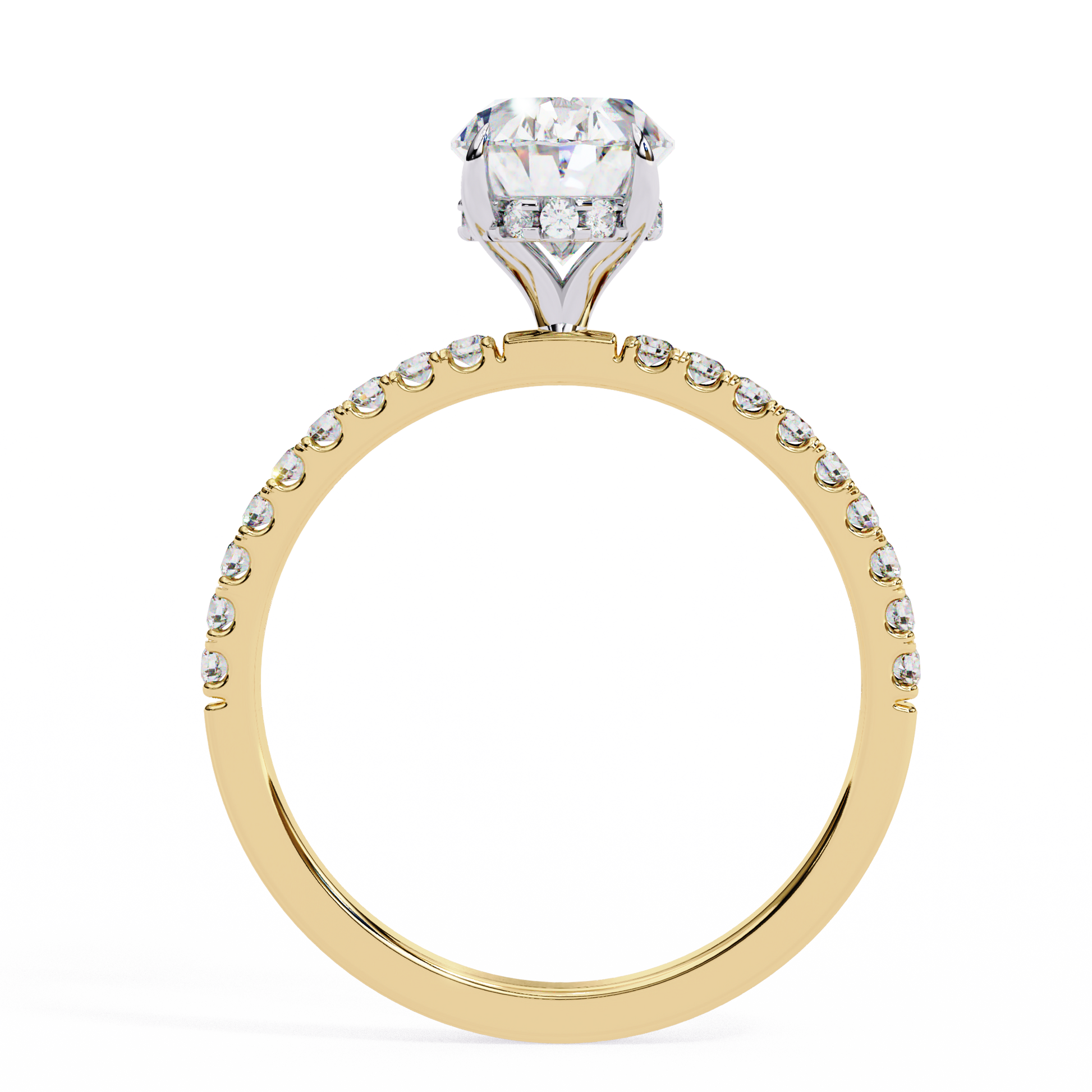 Dazzling Elegance Oval Solitaire Lab Grown Diamond Ring – Timeless Beauty in Gold