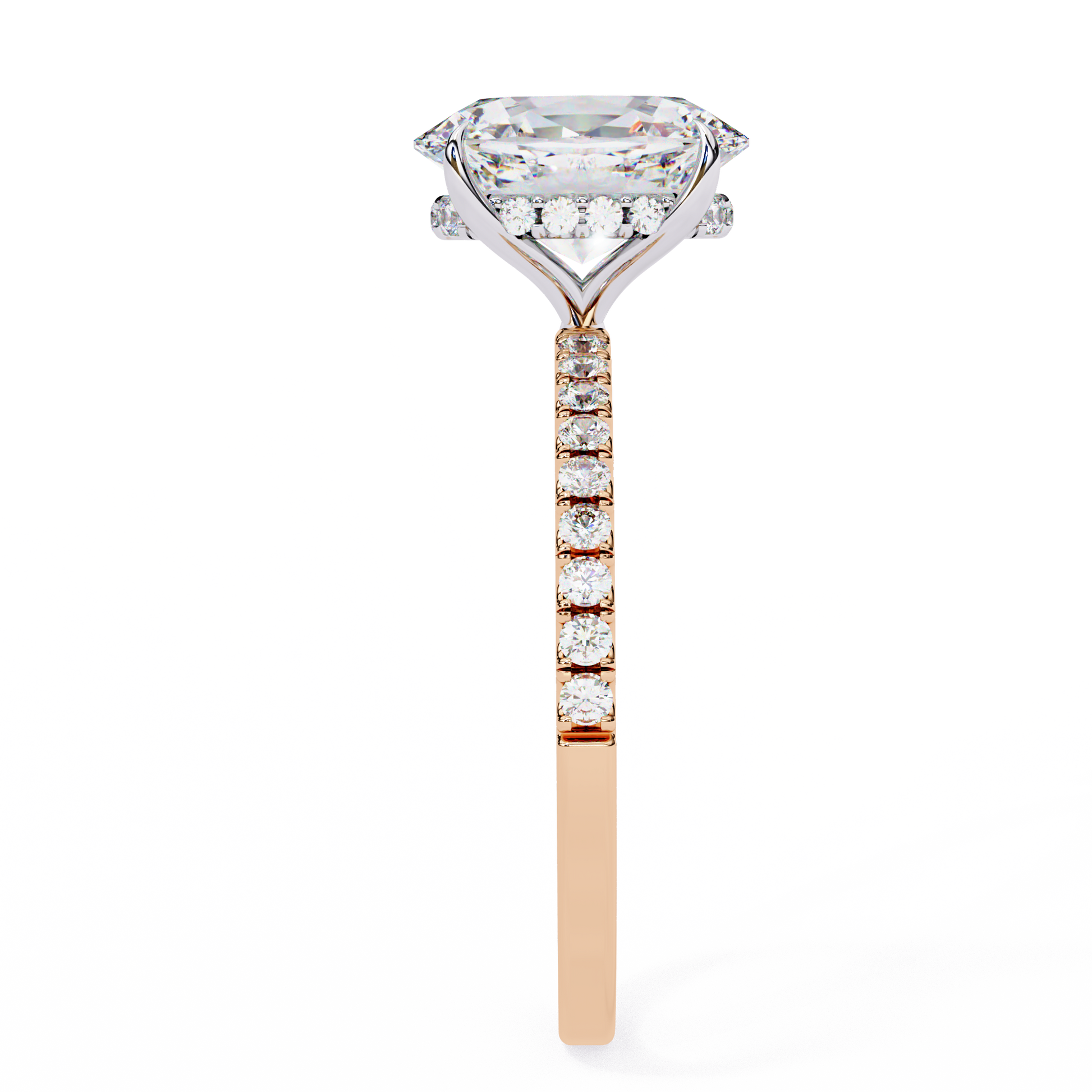 Dazzling Elegance Oval Solitaire Lab Grown Diamond Ring – Timeless Beauty in Gold