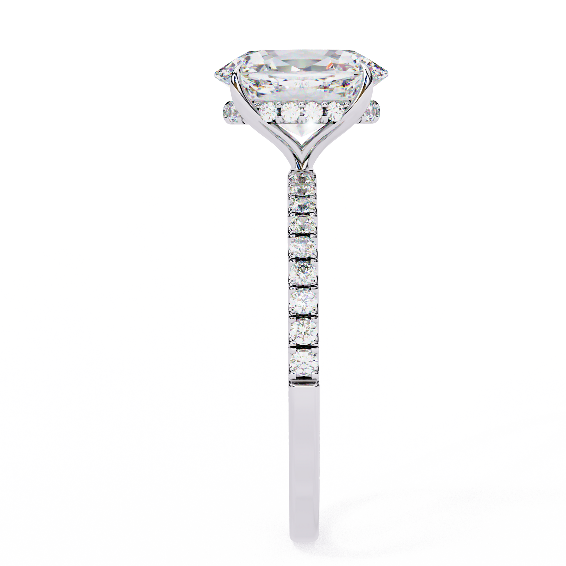 Dazzling Elegance Oval Solitaire Lab Grown Diamond Ring – Timeless Beauty in Gold