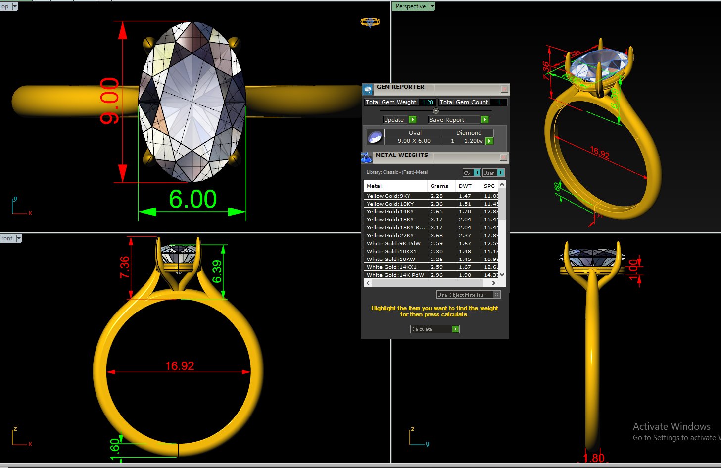 Dazzlez Classic Oval Solitaire Ring