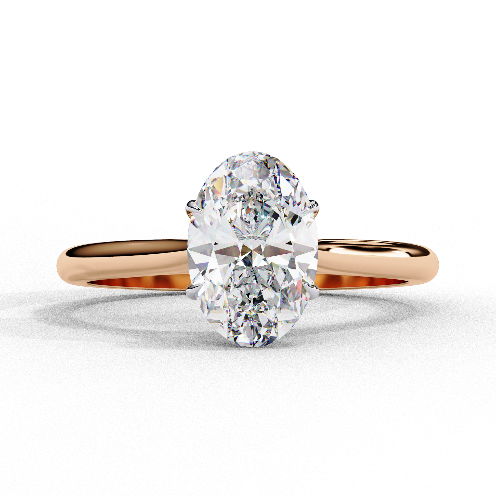 Dazzlez Classic Oval Solitaire Ring