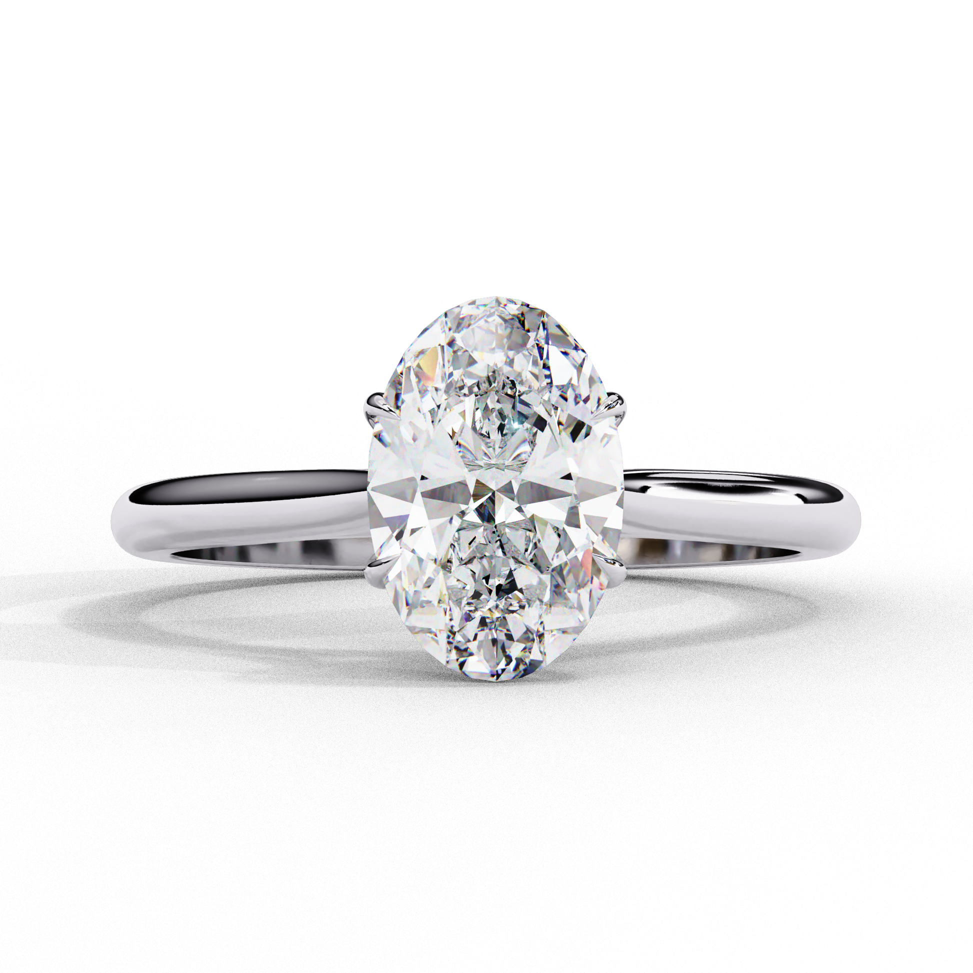 Dazzlez Classic Oval Solitaire Ring