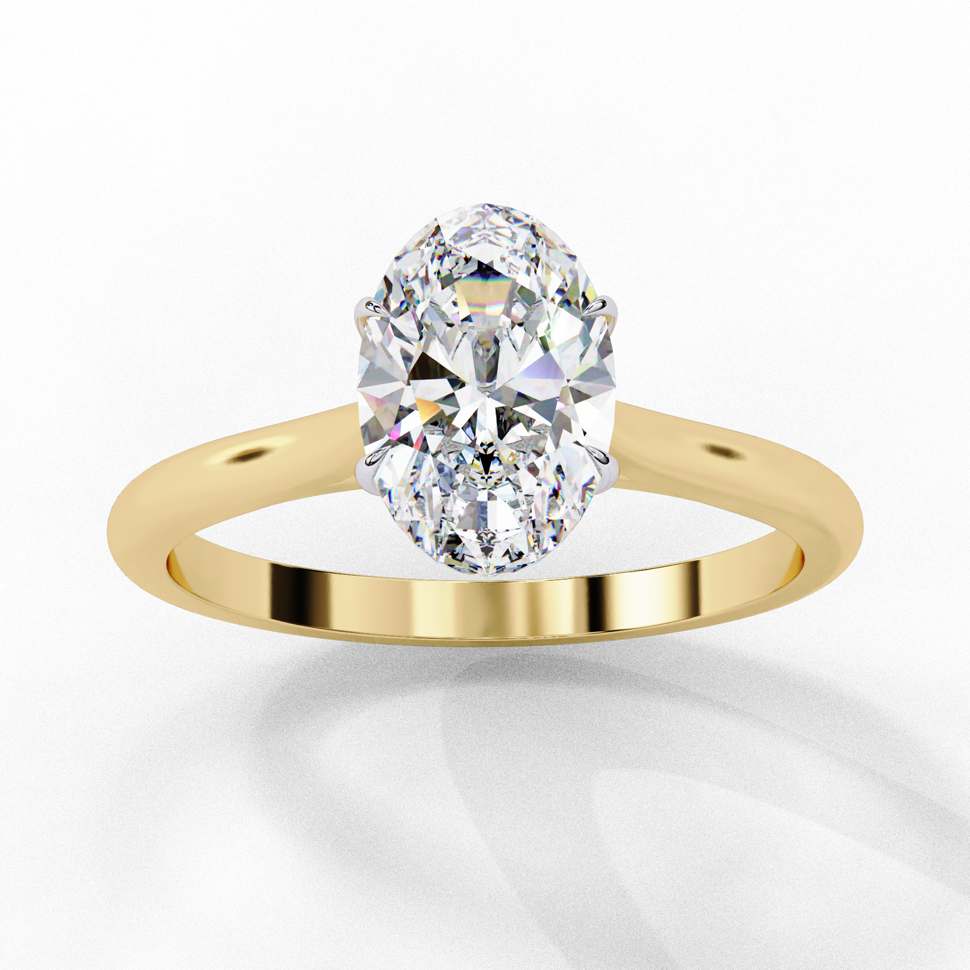 Dazzlez Classic Oval Solitaire Ring