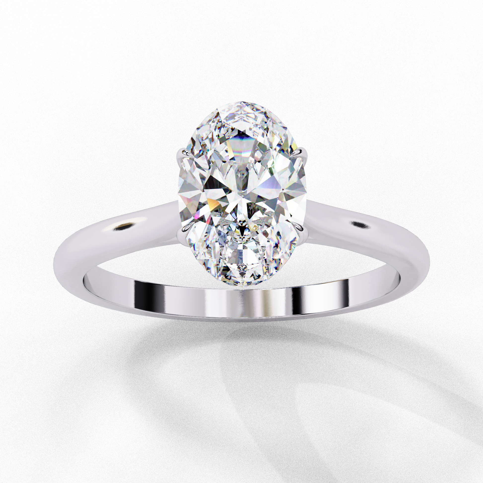 Dazzlez Classic Oval Solitaire Ring