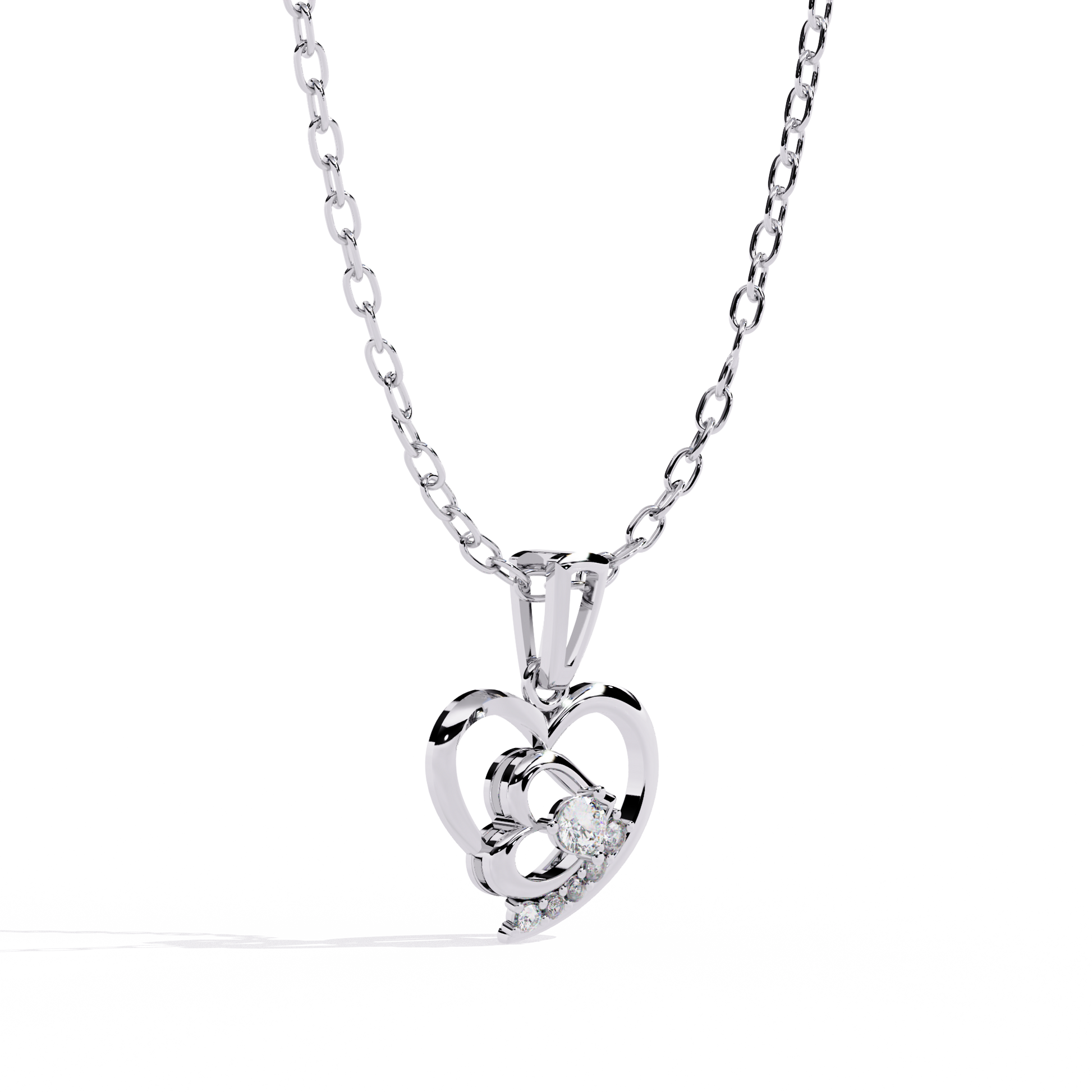 Sparkling lab grown diamond pendant online shopping in india with price i