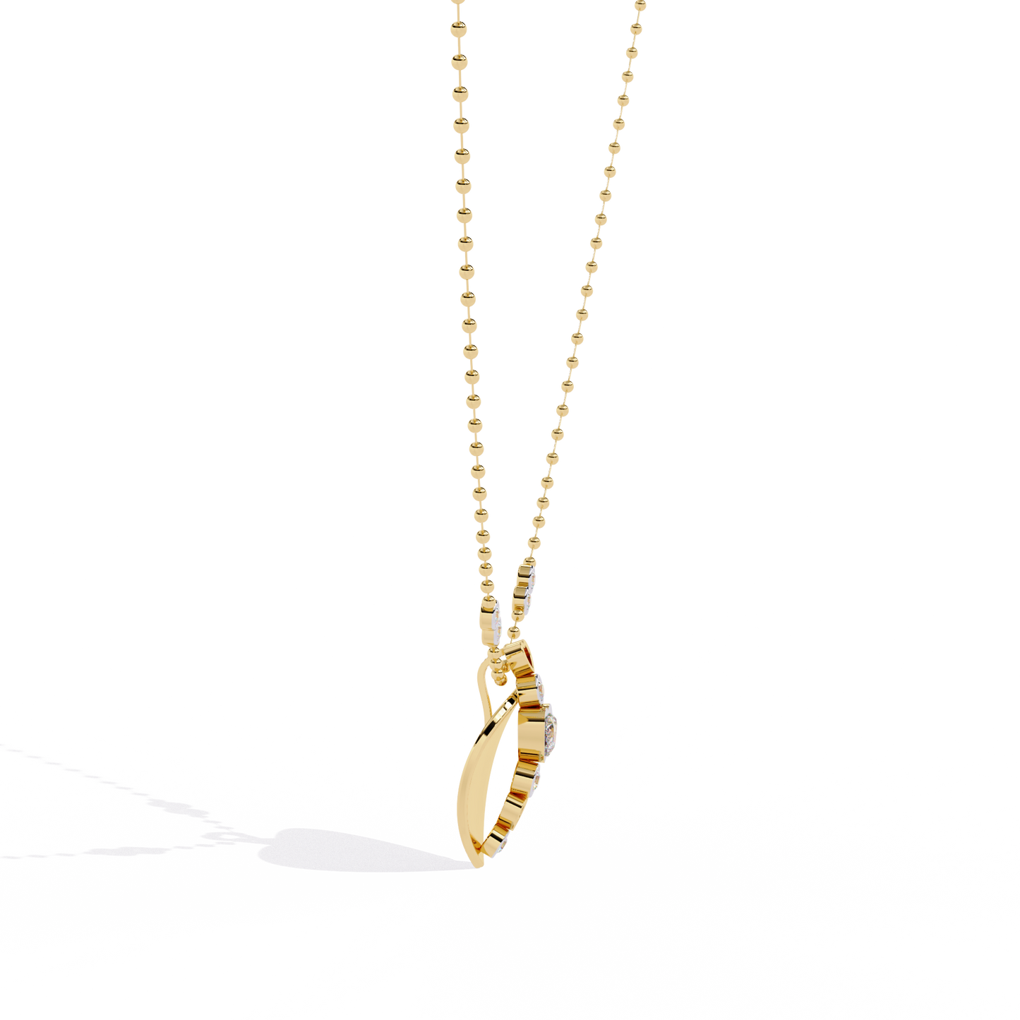 Buy lab grown diamond heart pendant for women – price in India online