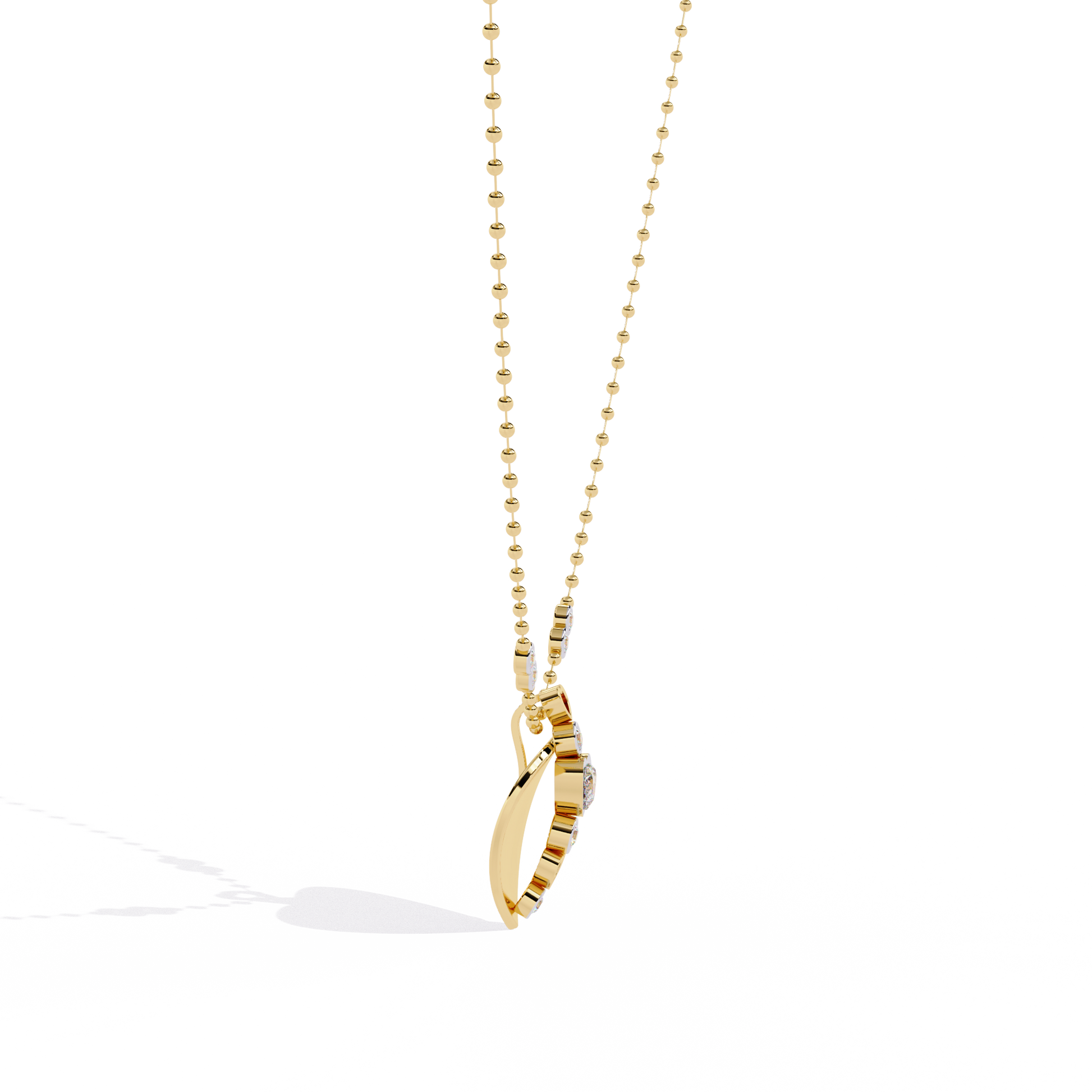 Buy lab grown diamond heart pendant for women – price in India online