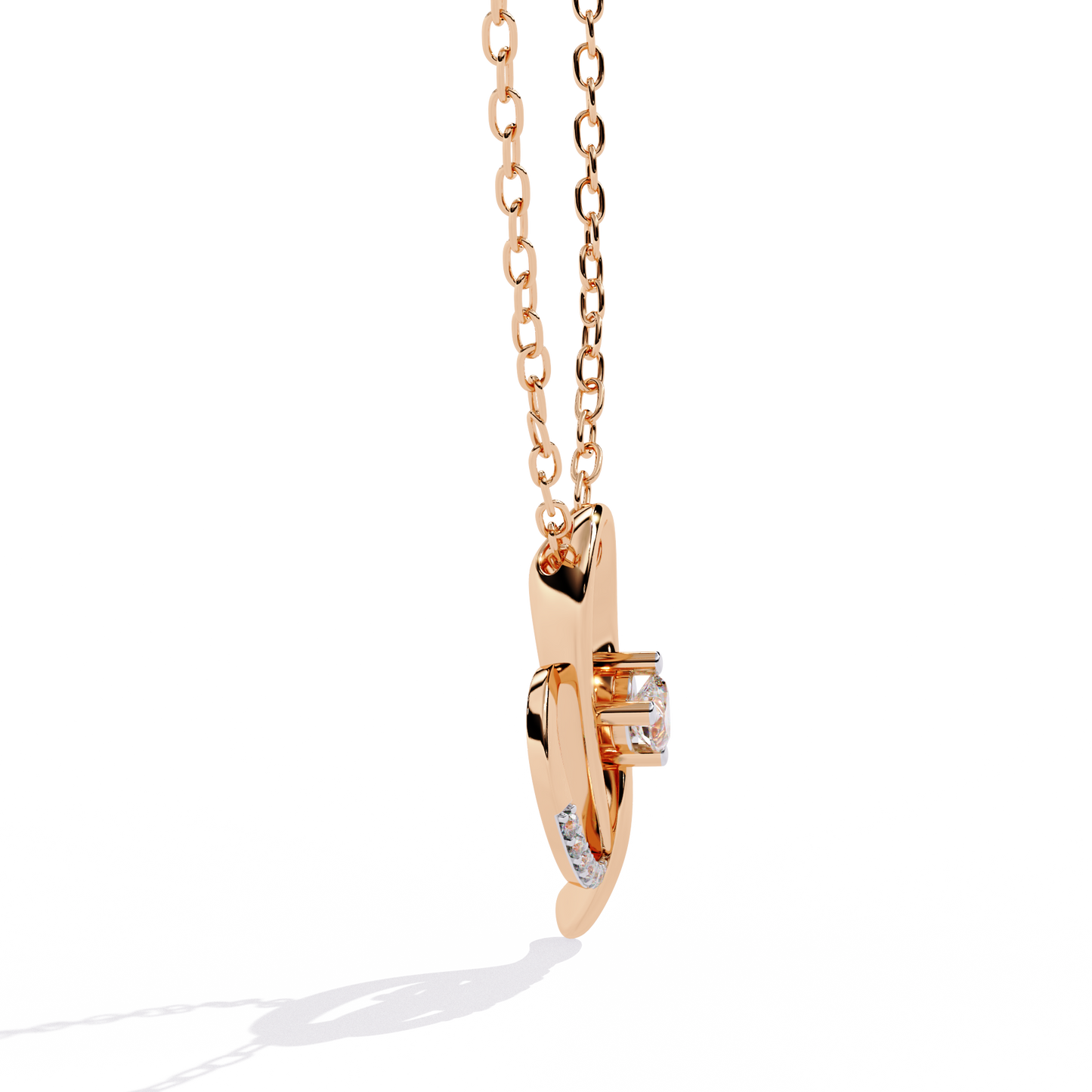 solitaire pendant for women with lab grown diamonds – online India shop