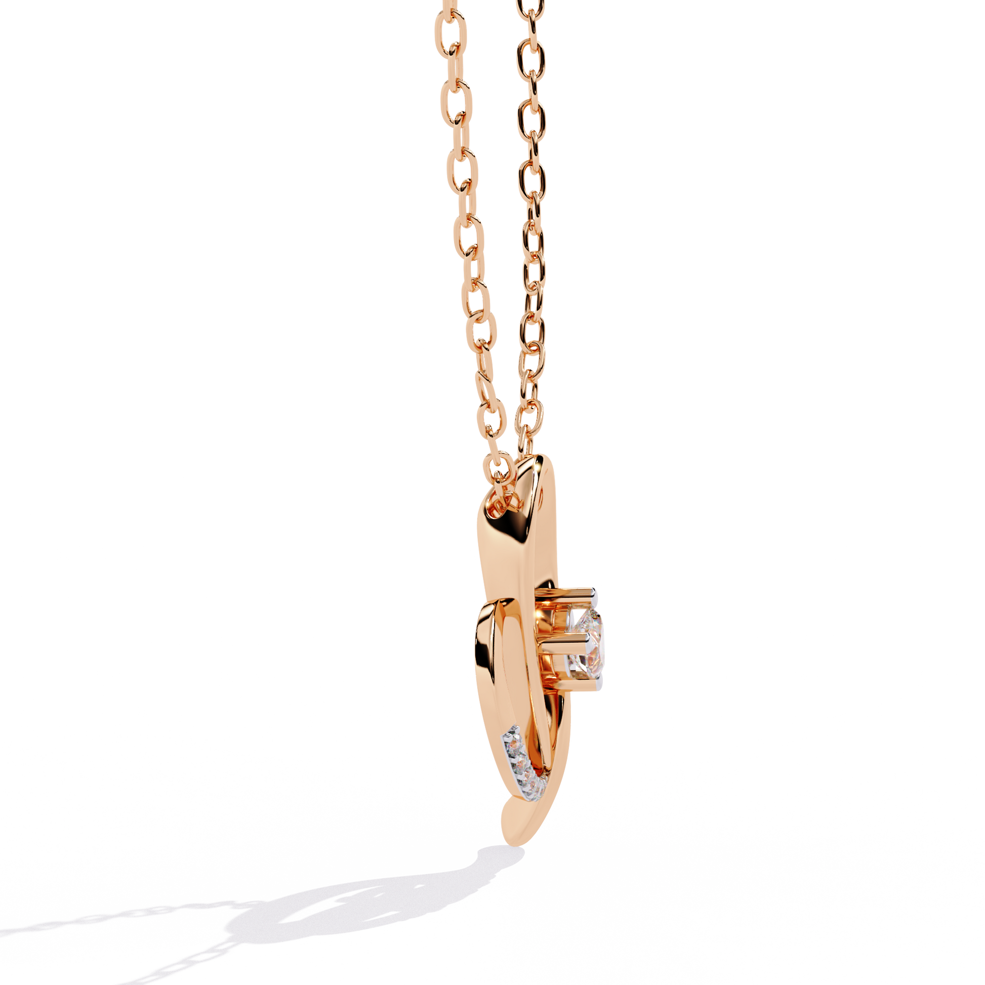 solitaire pendant for women with lab grown diamonds – online India shop