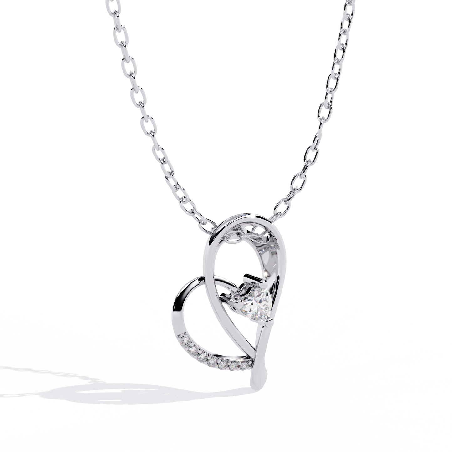 lab grown diamond solitaire pendants India online jewelry store