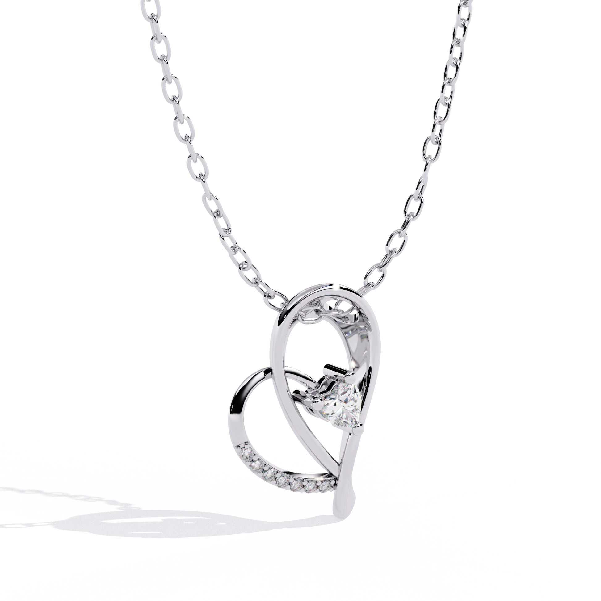 lab grown diamond solitaire pendants India online jewelry store