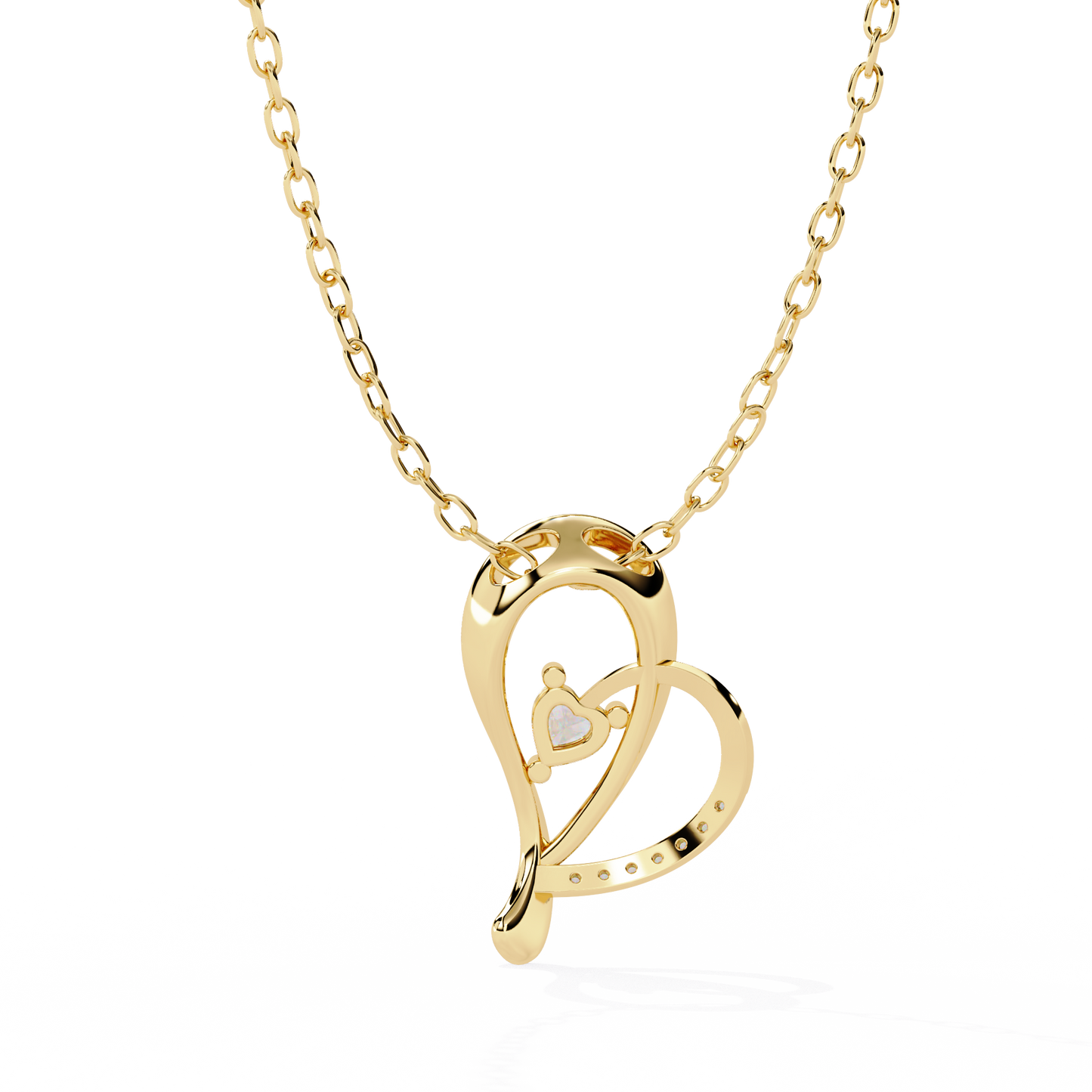 lab grown diamond heart pendant price in India – shop trending styles online