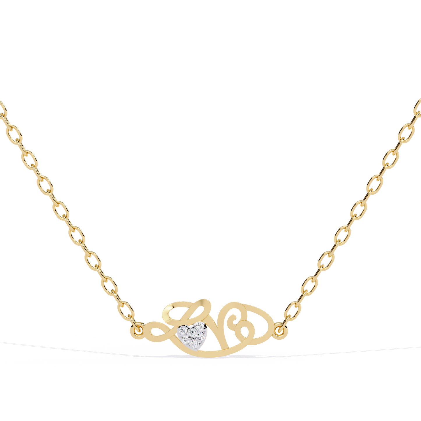 Buy lab grown diamond solitaire yellow gold pendant for women – available online in India at best price