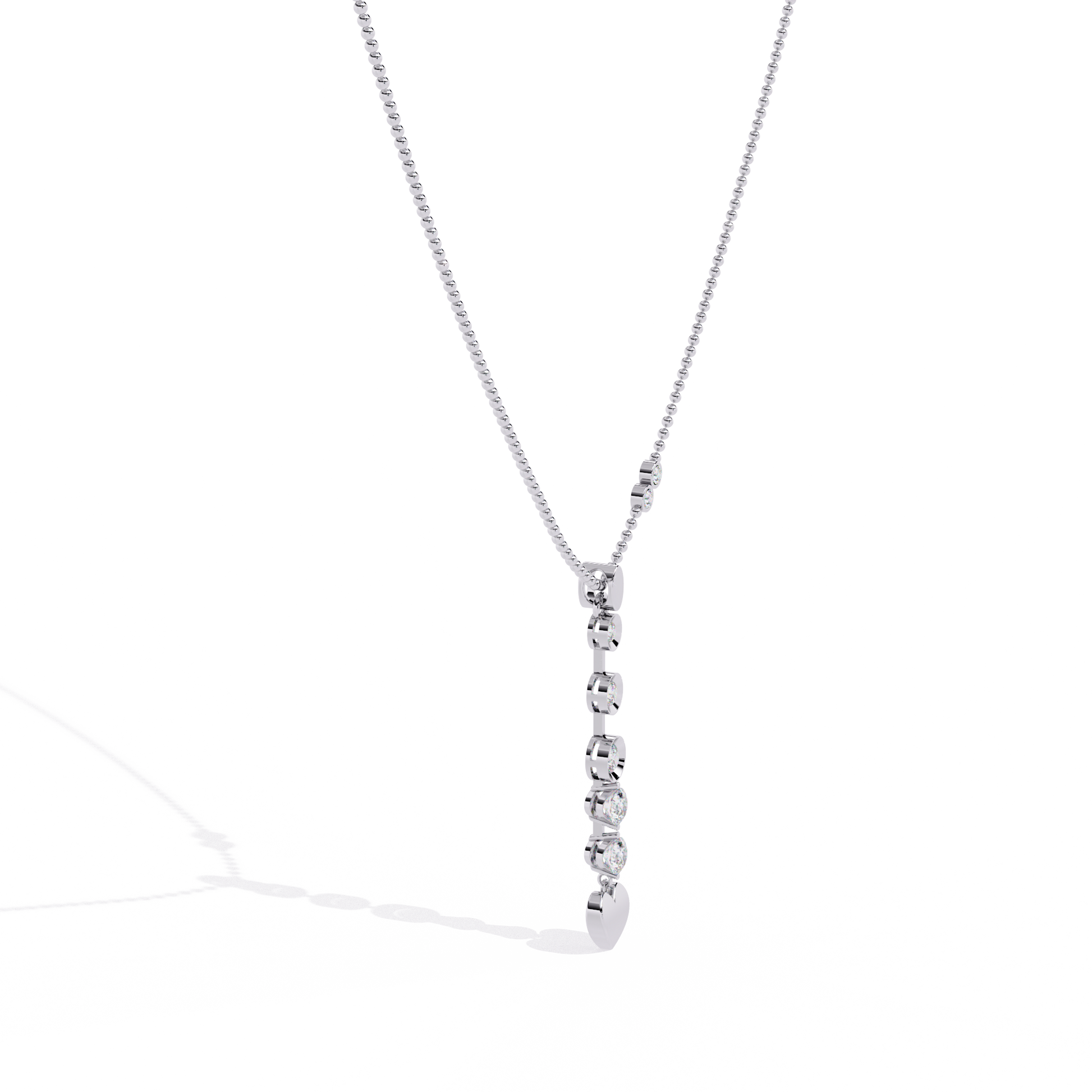 Shop our sleek vertical heat pendant with lab grown diamonds – ideal for women India online