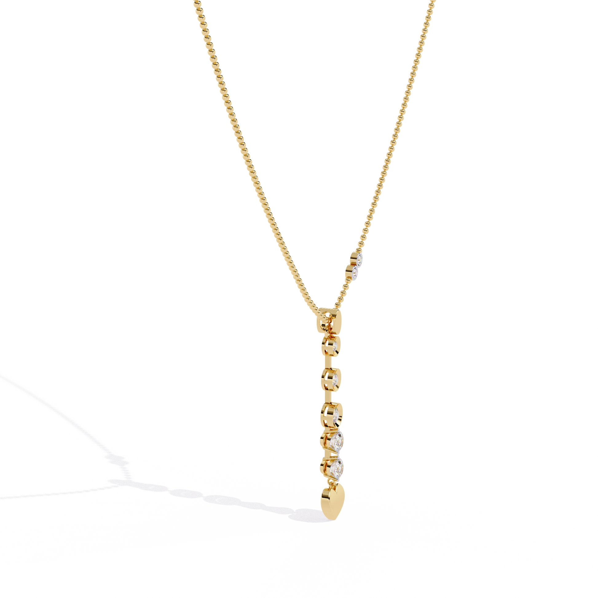 Elegant lab grown diamond pendant design for women – trendy necklace India online