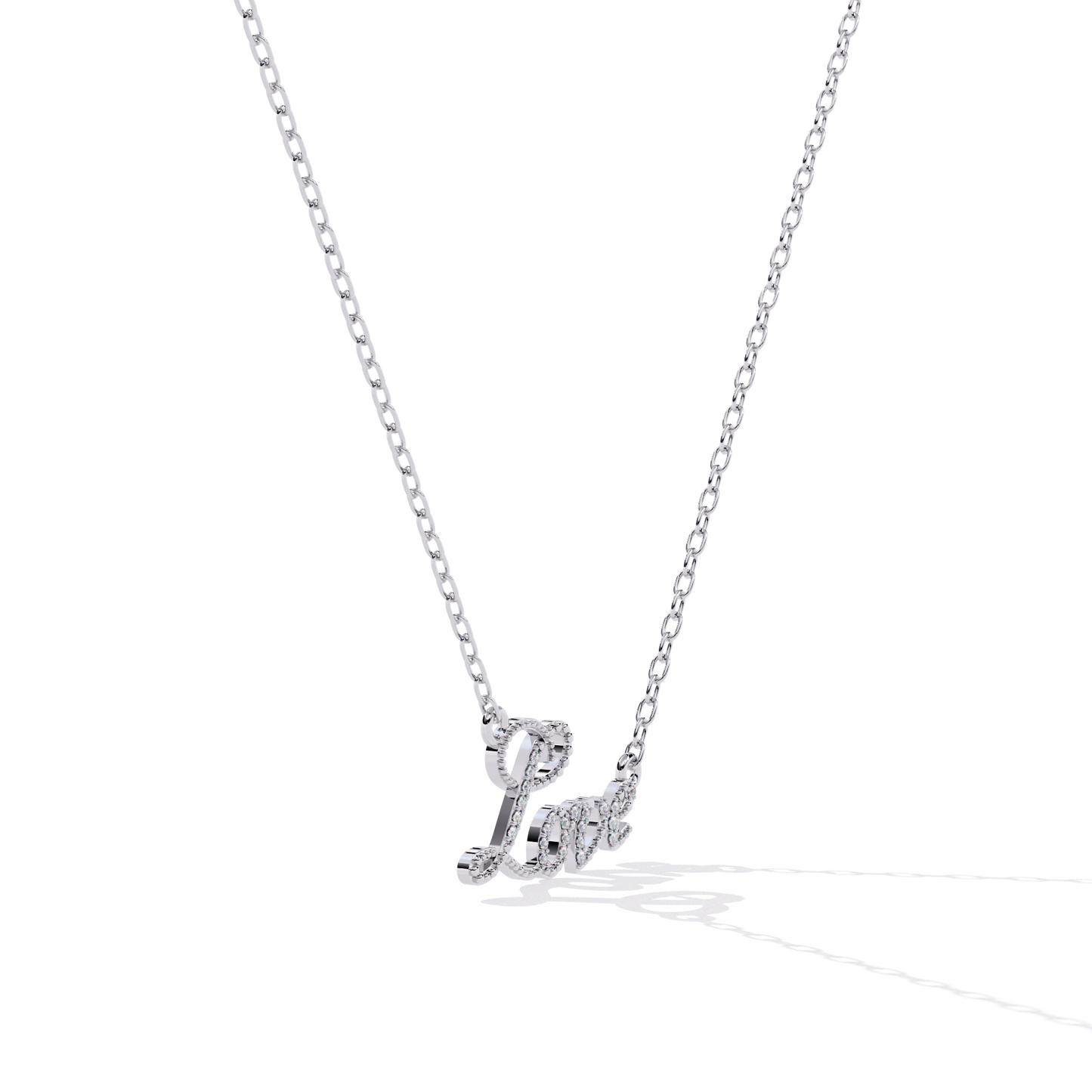 Lab grown diamond pendant India online – Shop trendy Love style pendant for modern women